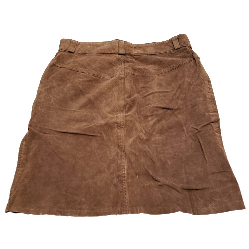 Jay Jacobs Suede Skirt Vintage Brown | Women’s 9 Suede Made in Canada Casual
