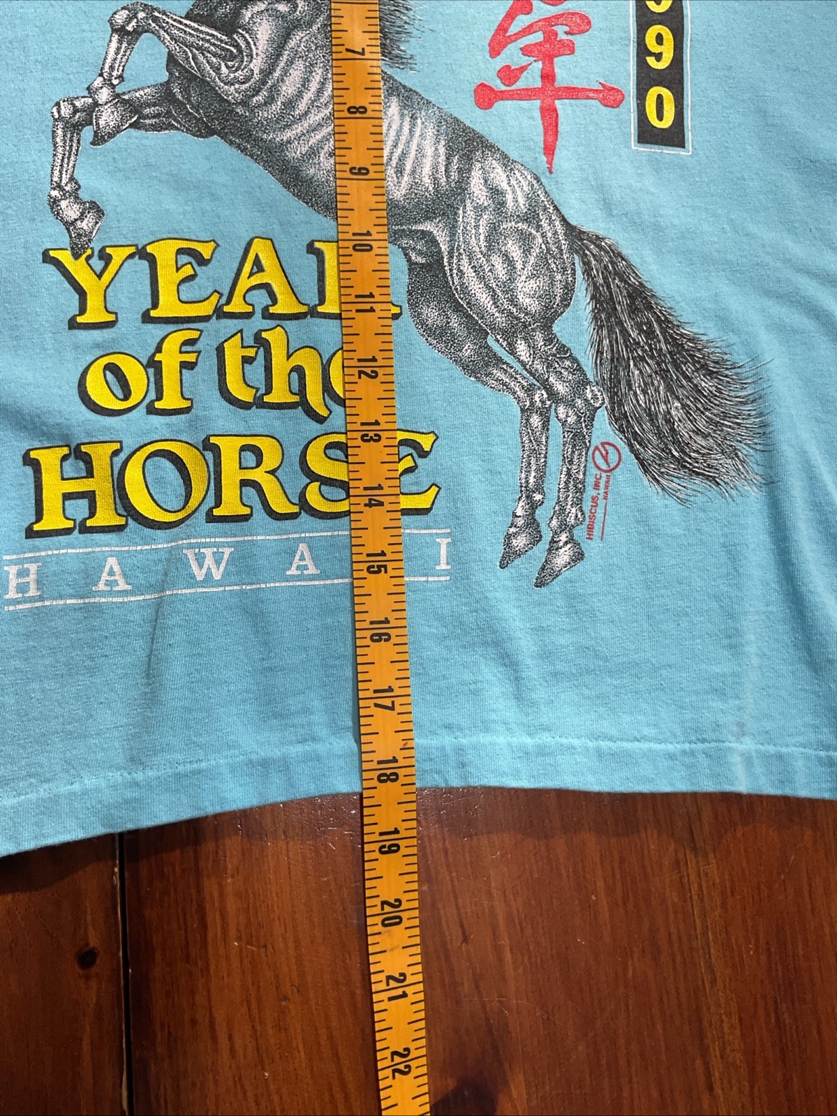 YEAR OF THE HORSE 1990 Hawaii Crop Top One Size Fits All Vintage T Shirt SS 🇺🇸
