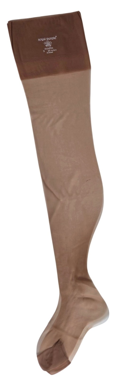 Vt Royal Purple Sears Nylon Stockings Size 9 Beautifulm Nylon RN 15099 Packaging