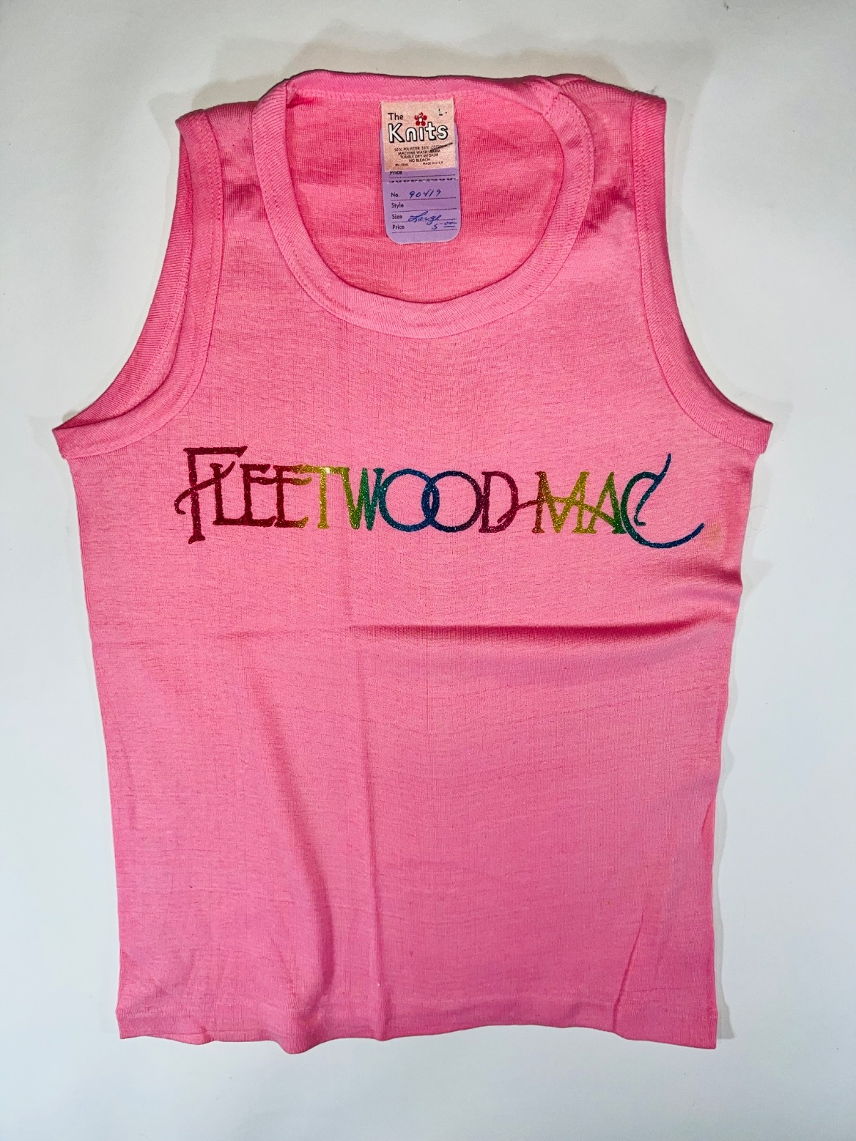VTG 70s 80s FLEETWOOD MAC Stevie Nicks classic rock band UNUSED T-Shirt WOMENS L