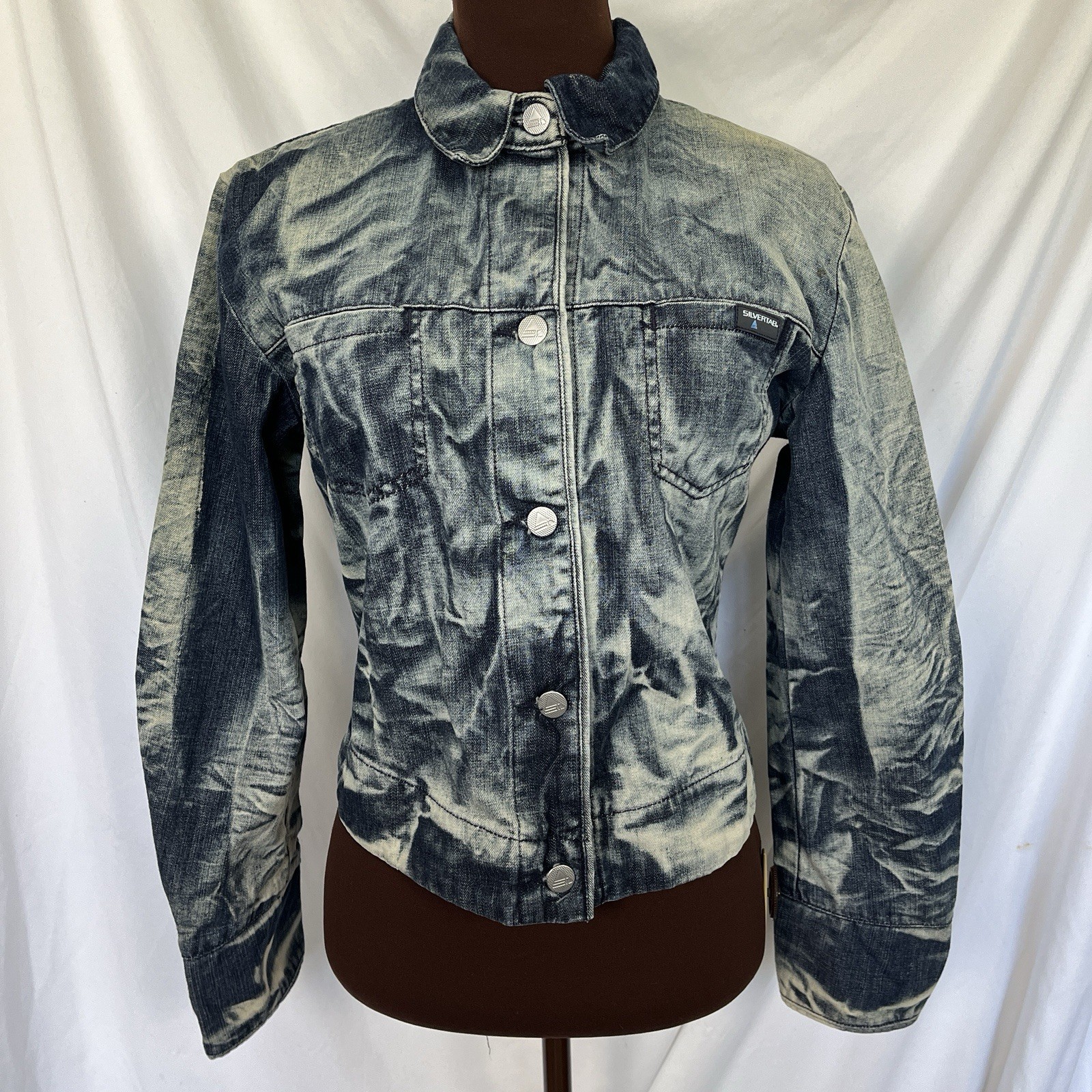 VTG 90s Levi’s SilverTab OOAK 2pc Sample Denim Jacket Set Womens Medium
