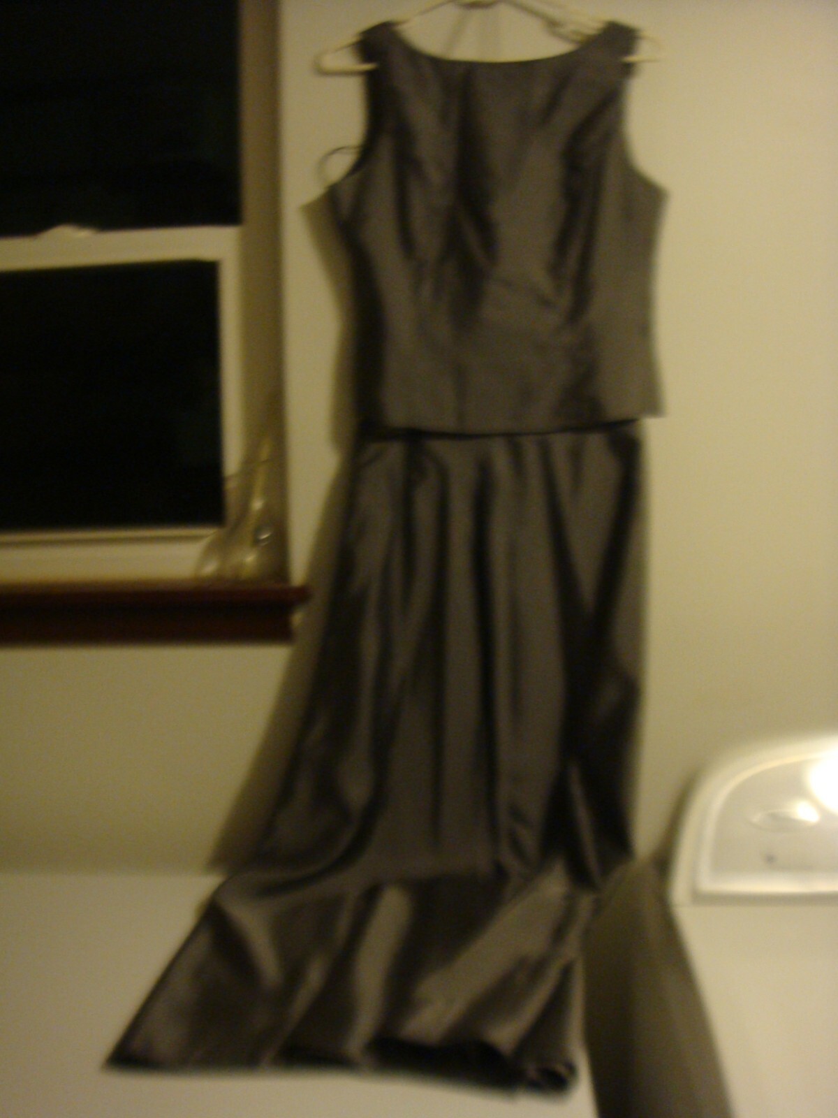Star CCC City Clothing Co 5 Liquid Silver 2-Piece Sleeveless Long Skirt Top Set