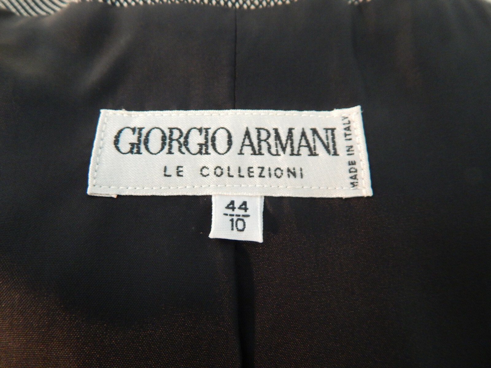 Giorgio Armani Le Collezioni Vintage Couture Jacket Size 10