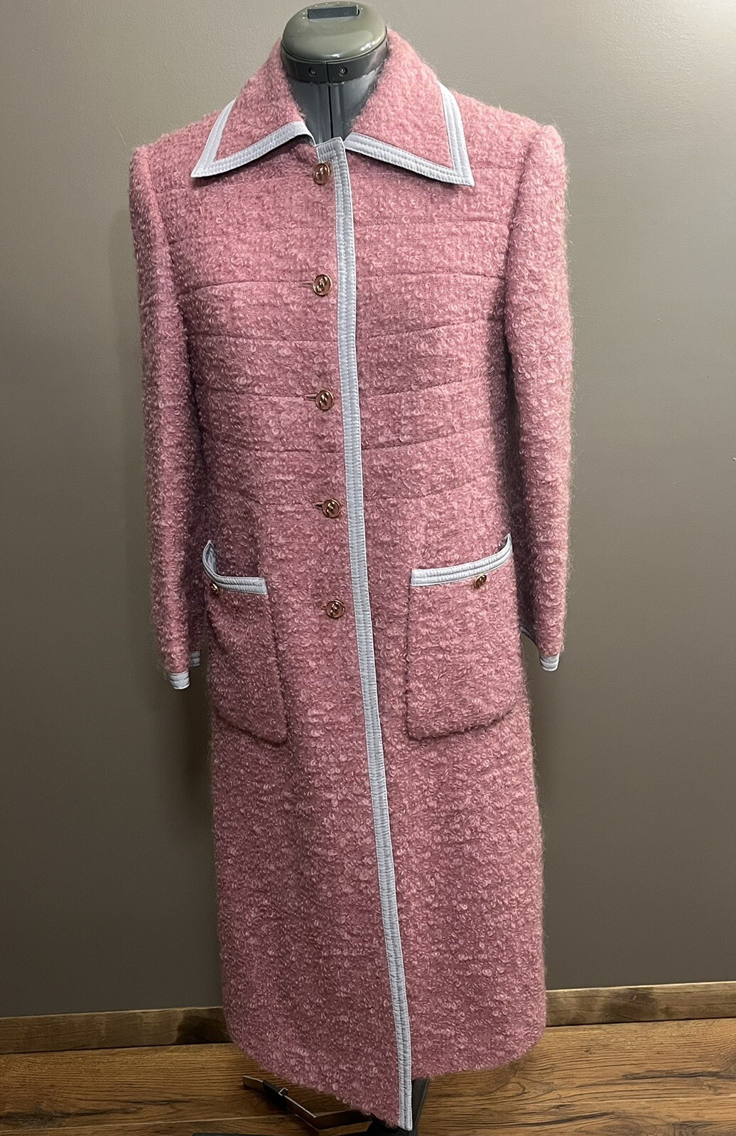 VTG Ginza Maggy Jacket Pret a Porter Japan Women’s Long Button Down Dress Coat