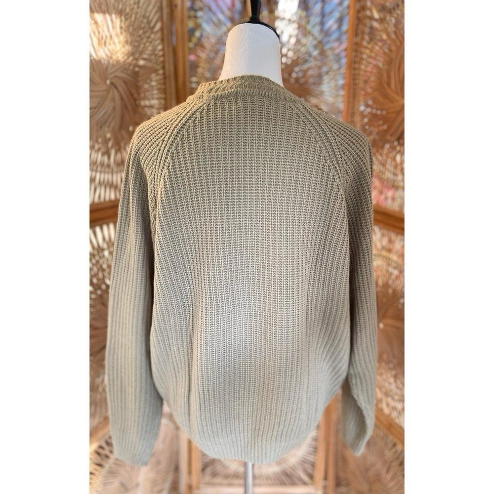 Vintage American Weekend Tan Acrylic Knit Pullover Sweater XL Cozy Cottage