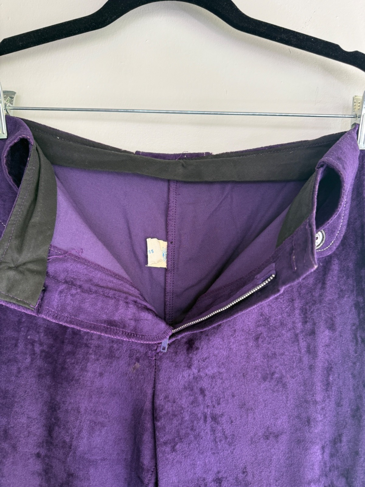 Groovy VTG 1960s Purple Velvet Pants