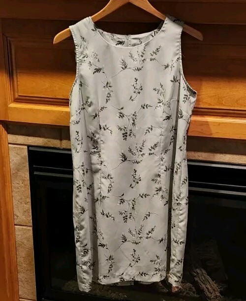 Vintage 90’s DBY Matching Dress & Jacket Set. Light Mint Green Size Medium Midi