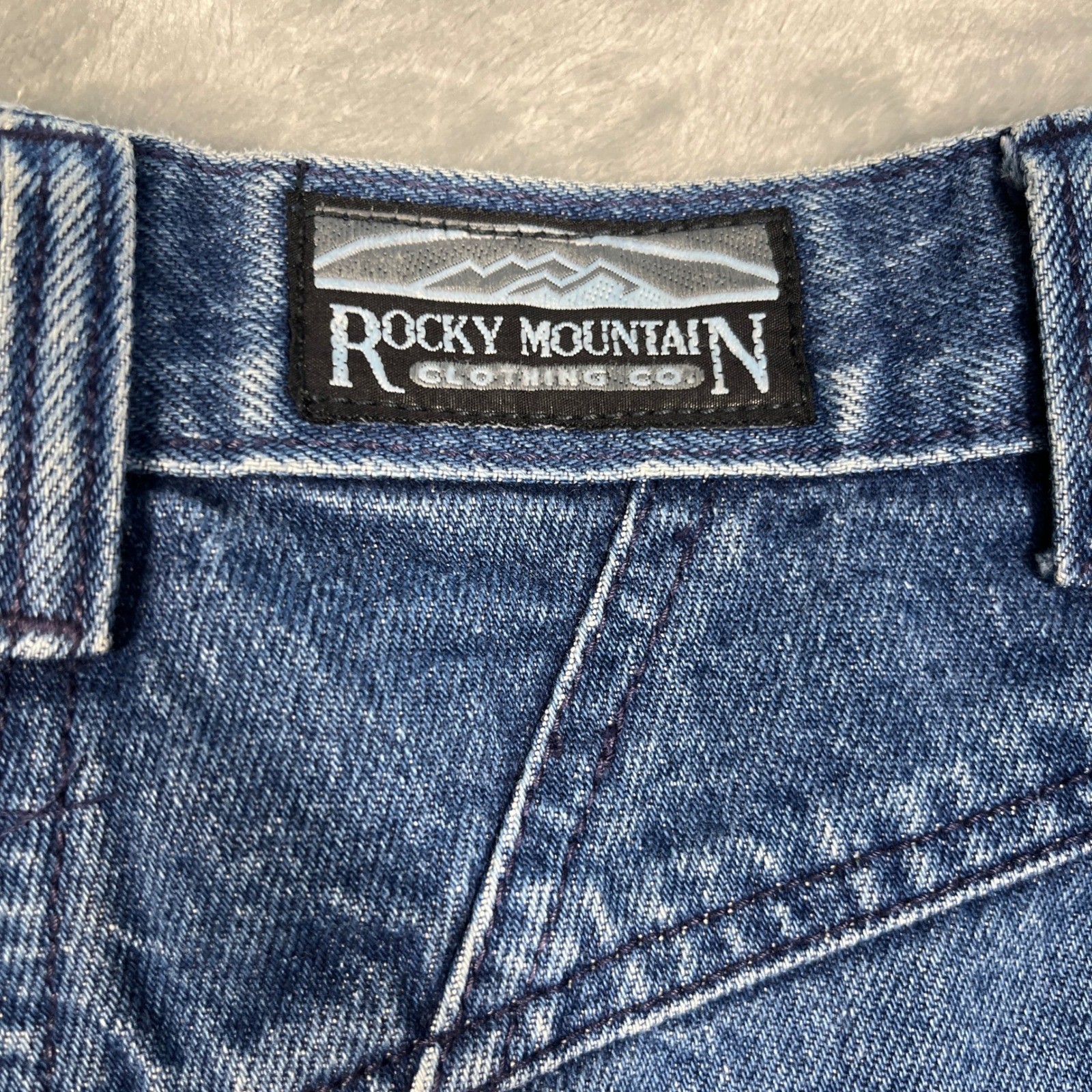 Vintage Rocky Mountain Jeans Bareback Women Blue Western High Rise Yoke 27/5
