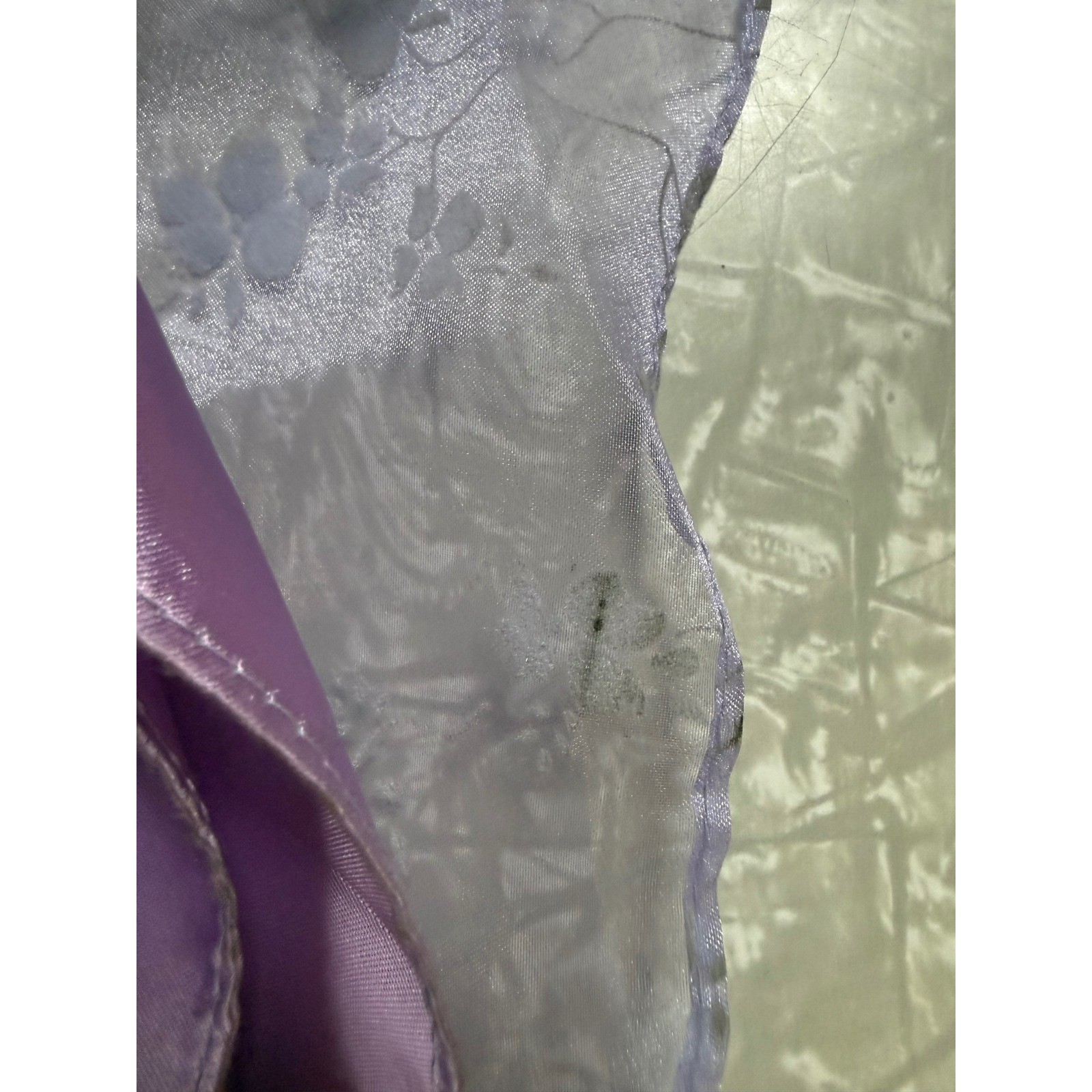 Zum Zum Niki Livas Vintage Lavender Floral Organza Maxi Skirt Fairy Size 5-6