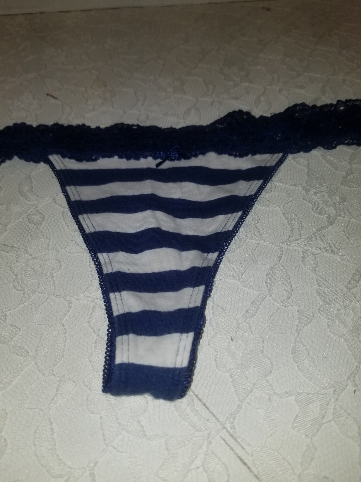 Vintage Flirtitude Lingerie L Thong Lace Bikini Panties Underwear