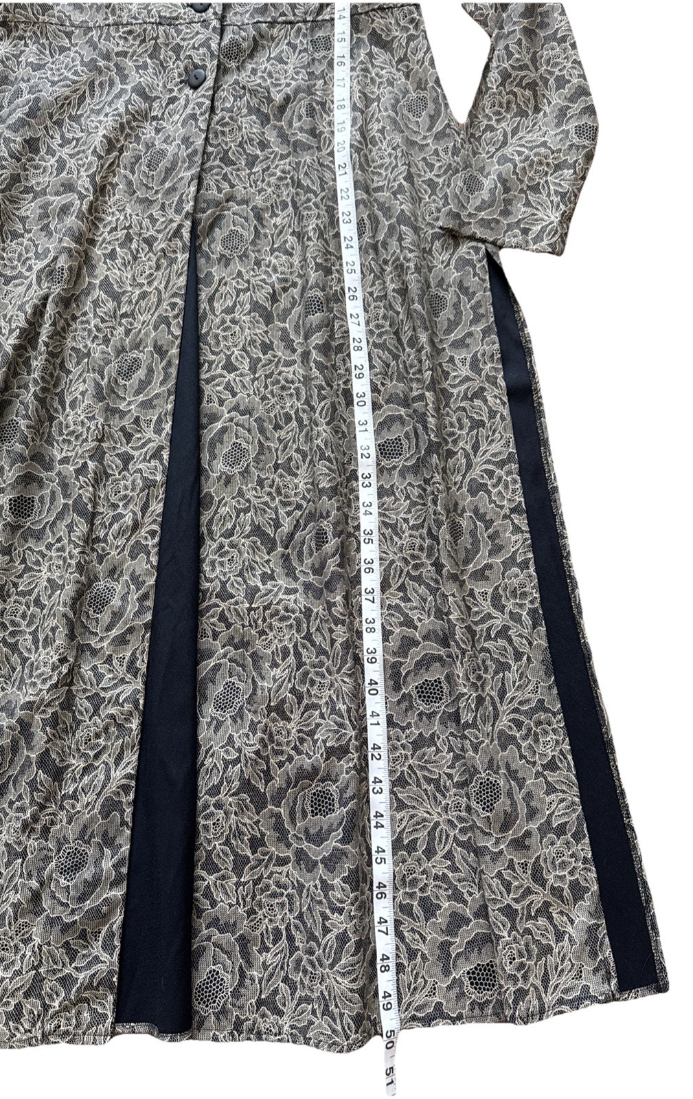 Vintage 90s Rabbit Rabbit Rabbit Shimmer Holographic Maxi Duster Kimono Sz 12