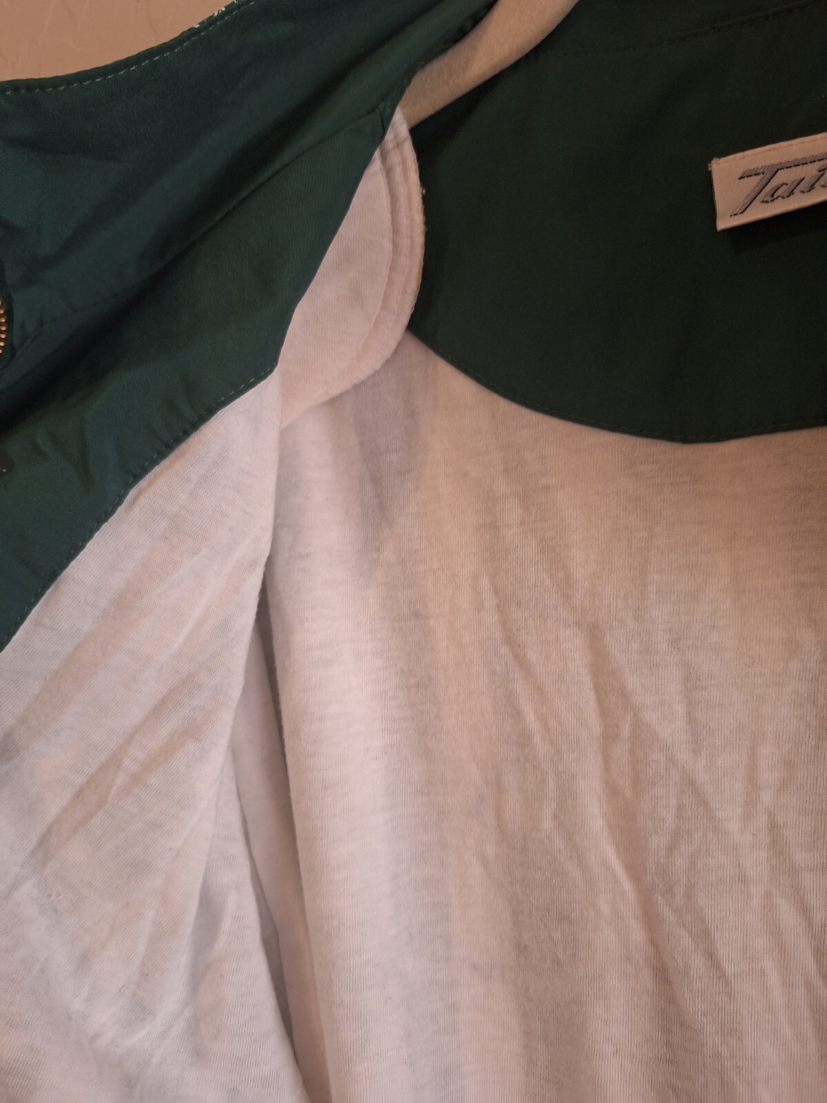 Vtg Bomber Jacket Tennis Pickle Ball Polyester Large Tail Racket