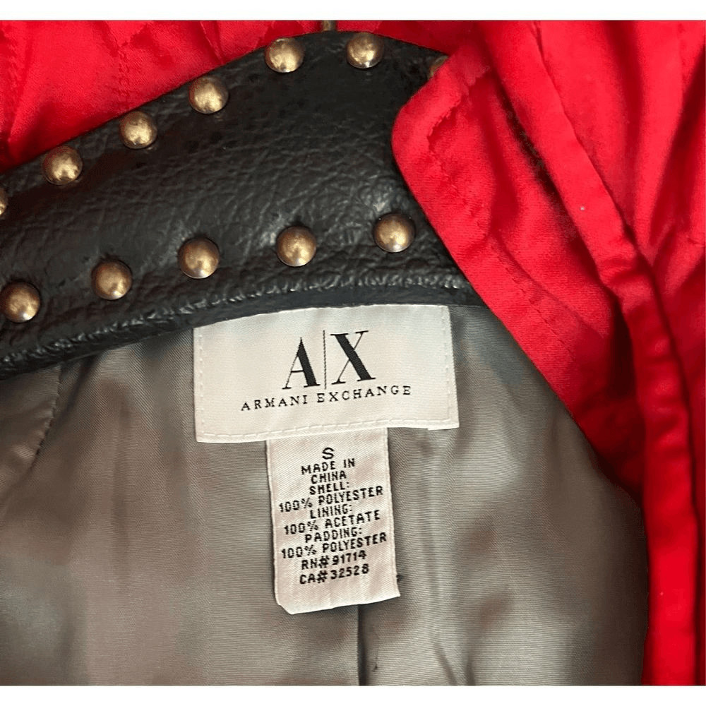 A/X Armani Exchange zip up quilted jacket