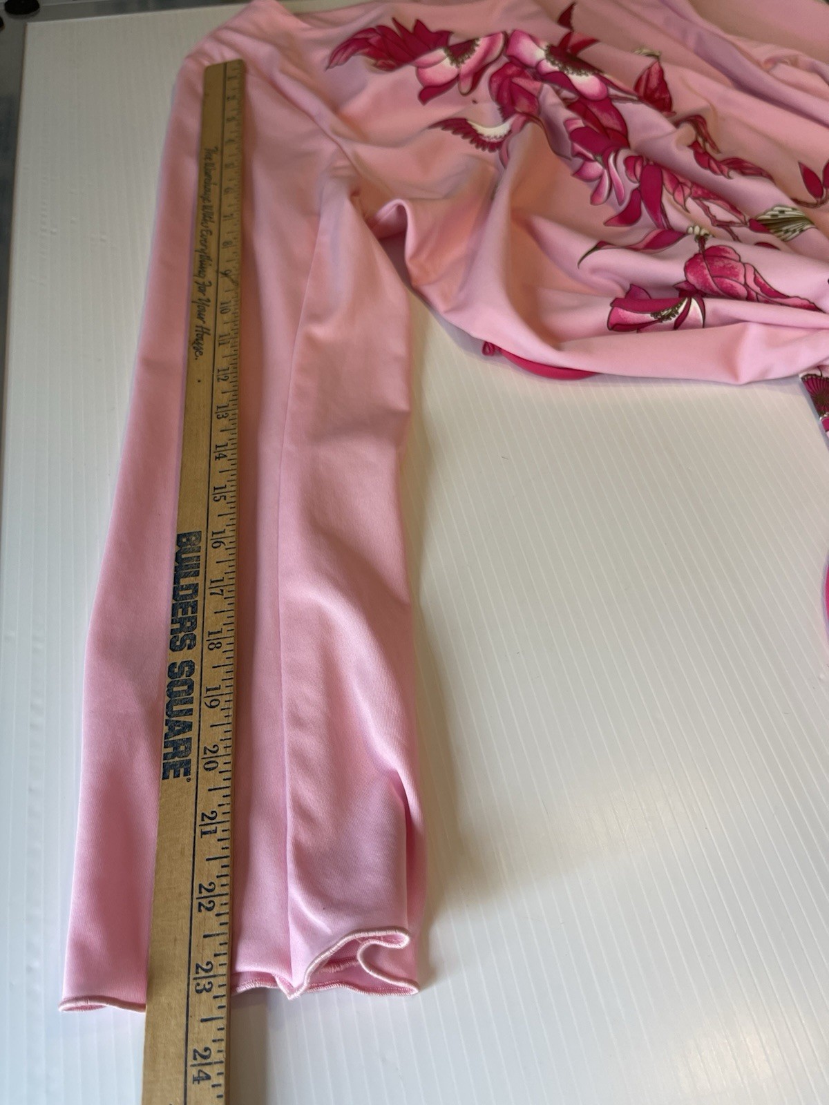 VTG Miss Shaheen Hawaiian 70s Pink Floral Hummingbird Sheath Belted Dress