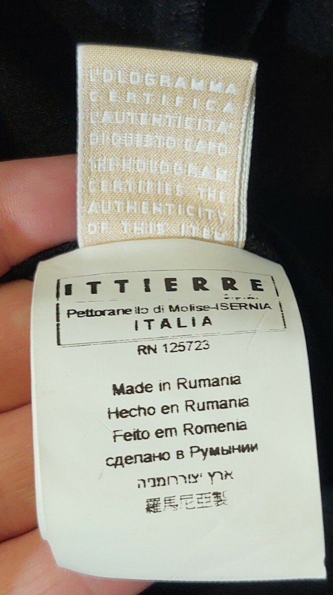 VINTAGE BEAUTIFUL BLACK GALLIANO ITTIERRE ITALIA SATIN DRESS sz 30/us10 BELT PIN