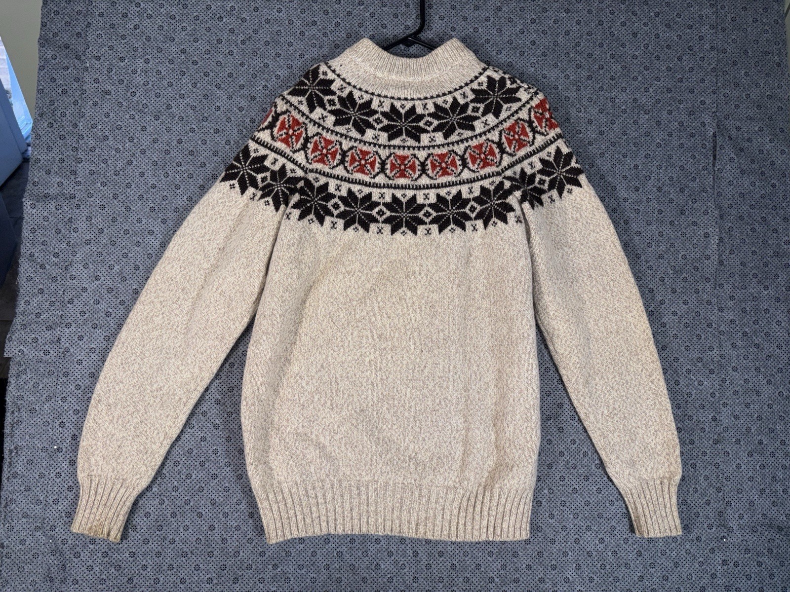 Vintage 1960’s Woolrich Fair Isle Sweater Wool Blend Pullover Multicolor Size XL
