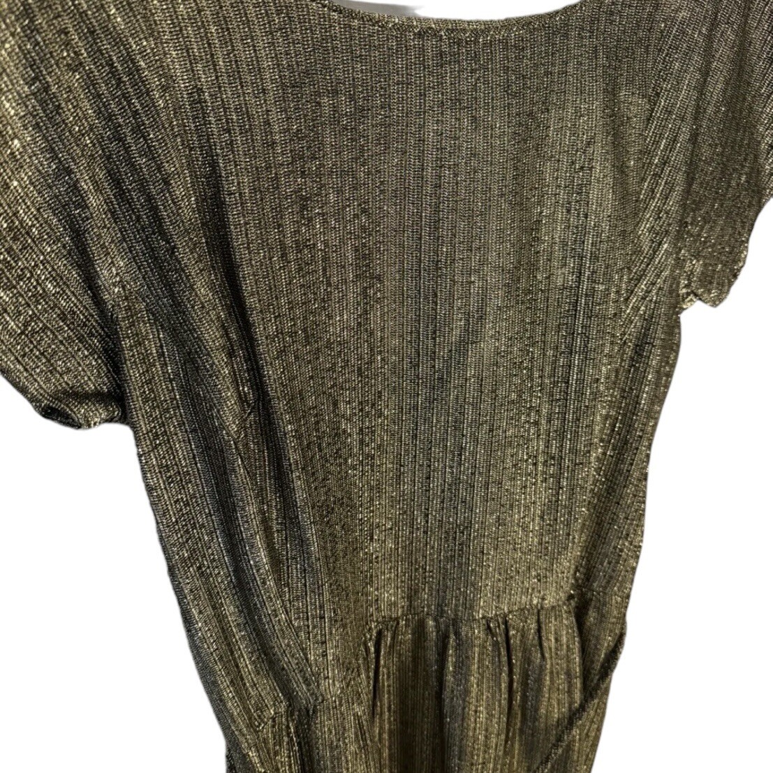 Nardis of Dallas Vintage 1960’s Gold Sparkle Dress Glitter RARE Collectible