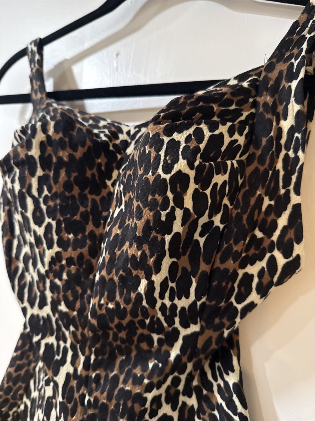 1950s Pinup Cole of California Leopard Print Swimsuit