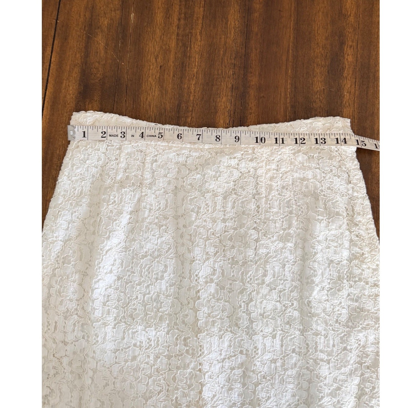Vintage 1960s Ivory Lace Skirt Suit Set Peplum Jacket and Pencil Skirt 2 Piece