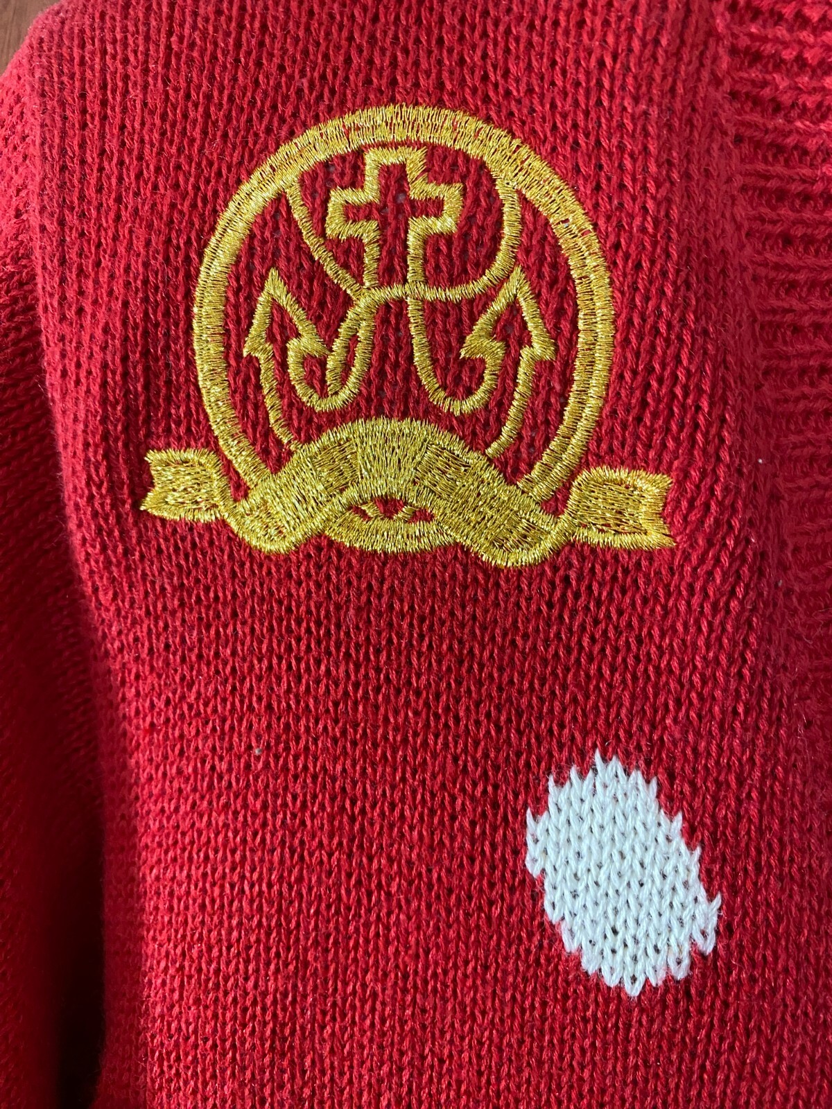 1980s Tunic Sweater-PS-Petite Sophisticate-Red/Gold- MWT -UGLY XMAS SWEATER-SALE