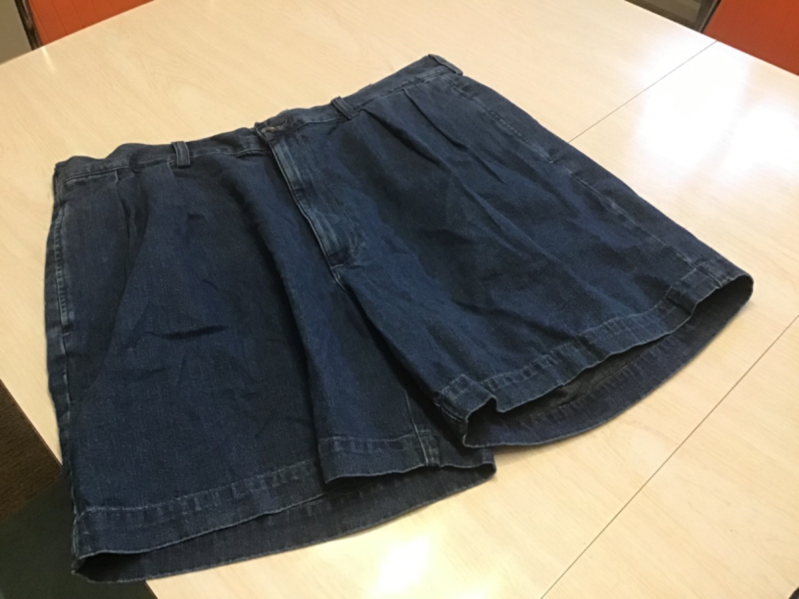 Vintage Polo Ralph Lauren Denim Shorts Womens Pleated NO SIZE TAG See Pictures