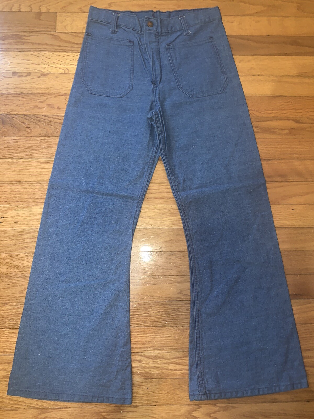 vtg 70s bell bottom Jeans Hippie Cheap Jeans MINT Vintage But New Sz 28