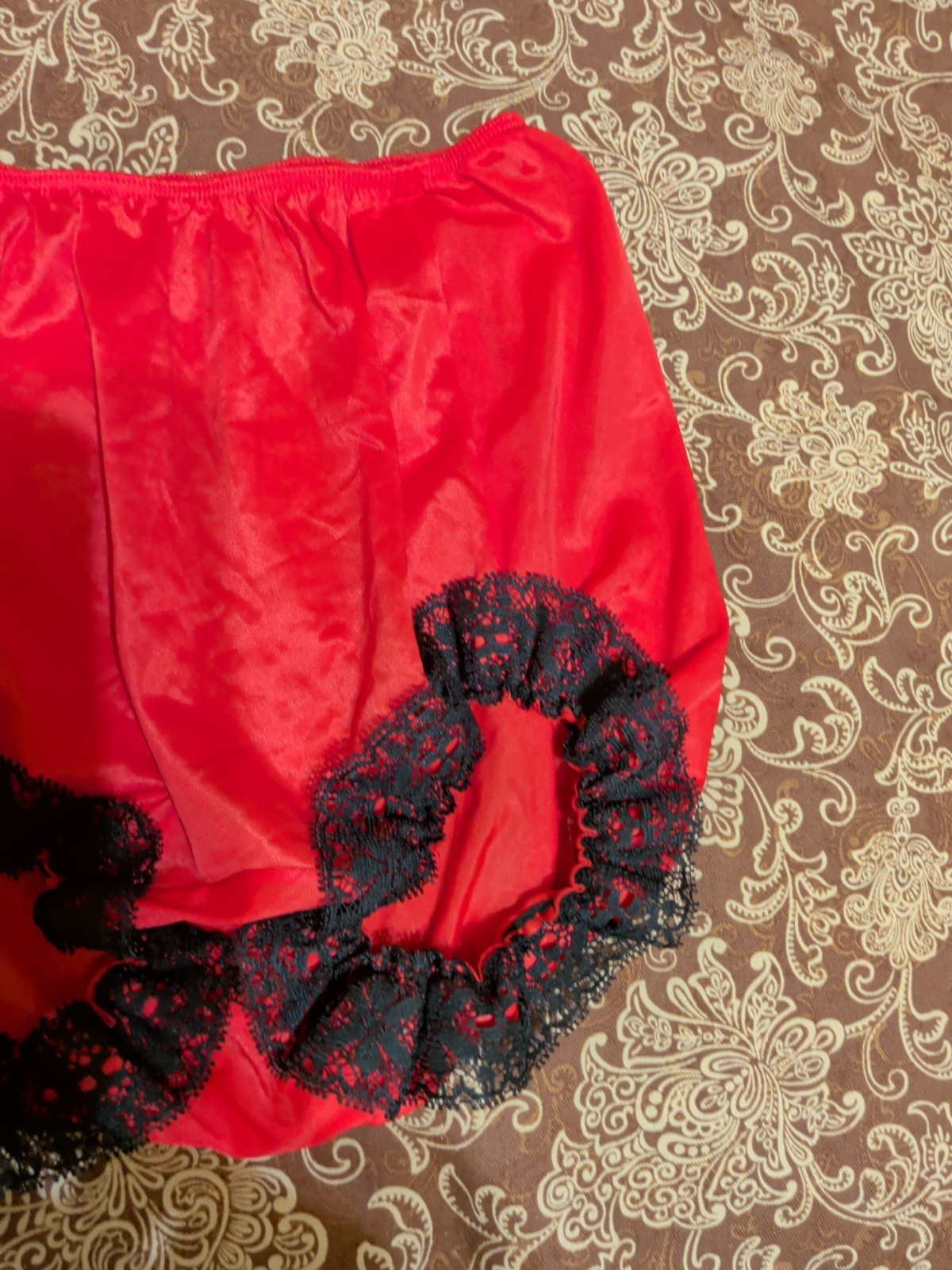 Vintage Satin Granny Panties Size 7