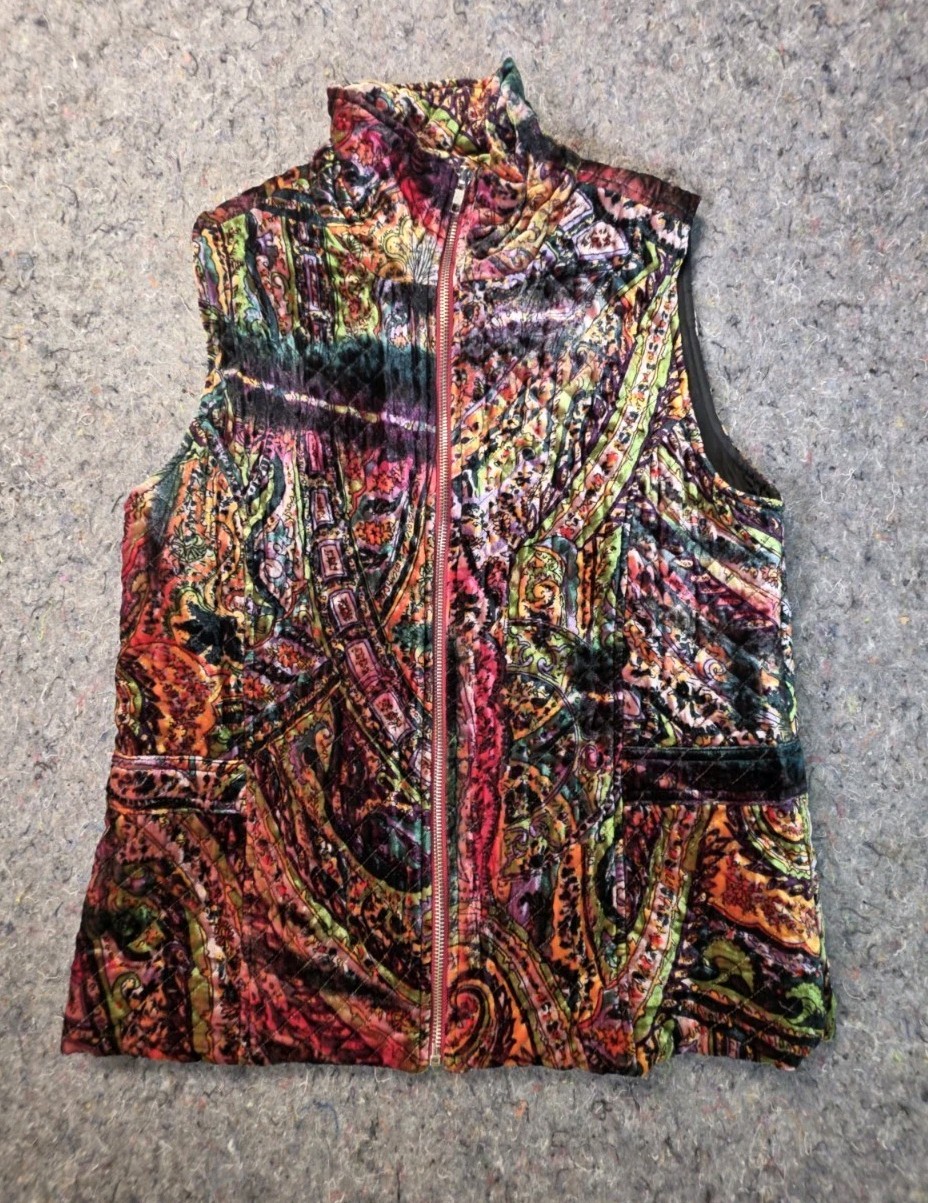 Vintage „Chico’s” Women’s Rayon/Silk Sleveless Vest Size 1,