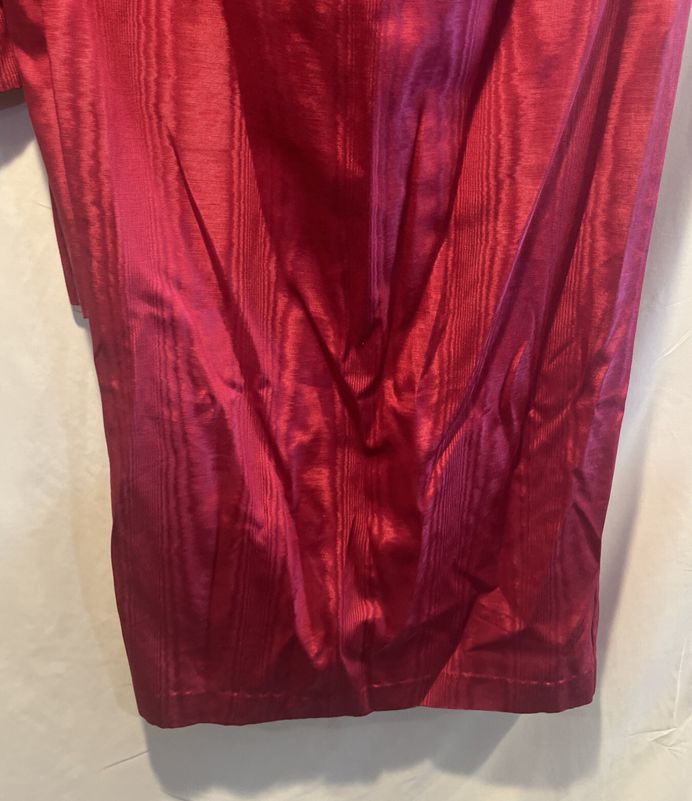 Vintage Watters and Watters Pink Formal Skirt Top Set Peplum Short Sleeve Sz 10