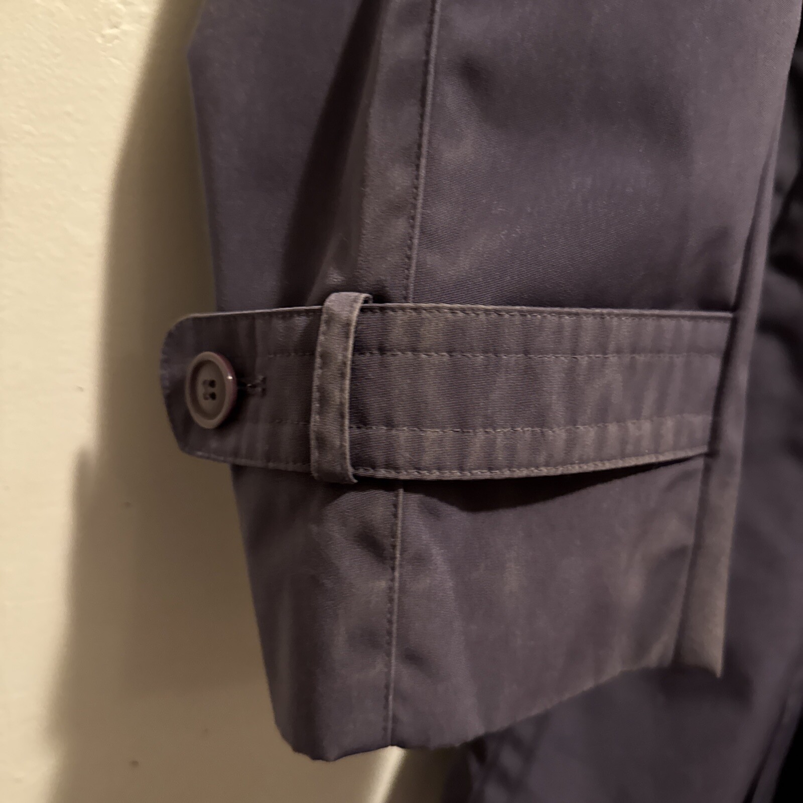 London Fog Short Trench Coat Lavender Women’s XL Design Interior Belted