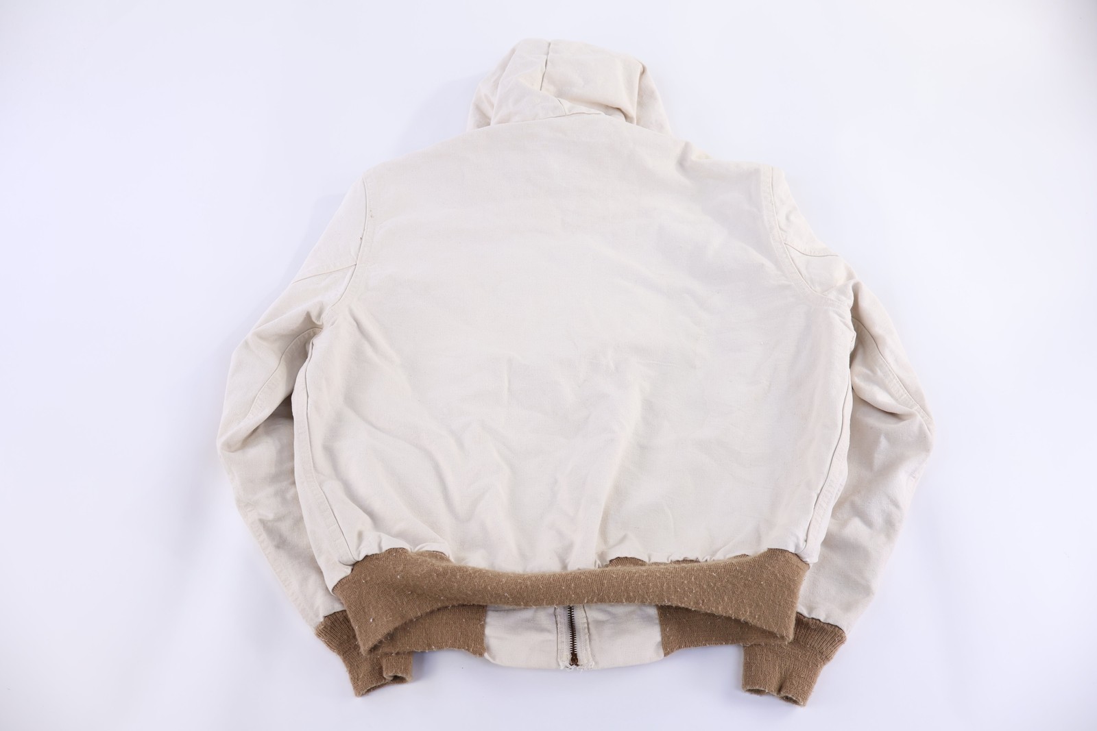Carhartt Logo Patch Cream Full Zip Jacket