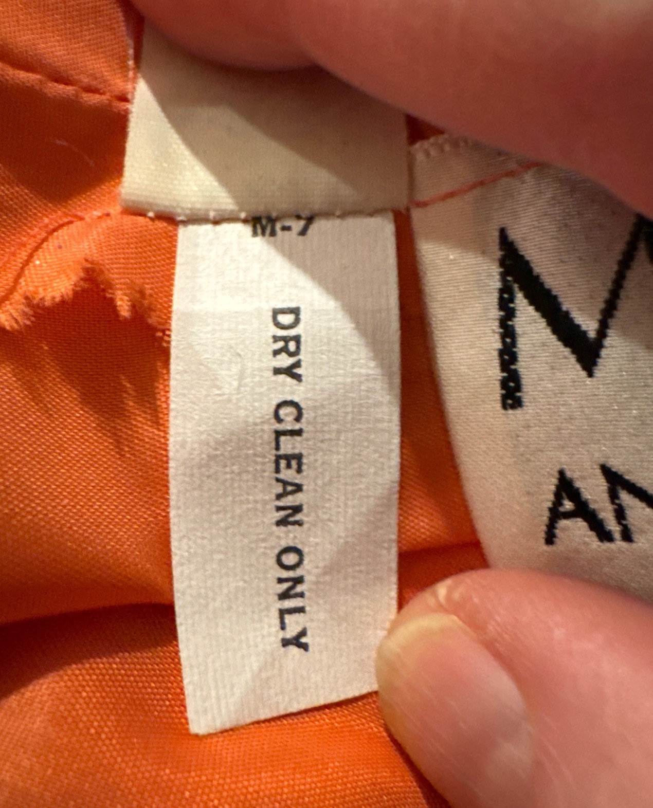Vintage 1960s Designer Marita by Anthony Muto Evening Dress Orange Handmade Tier