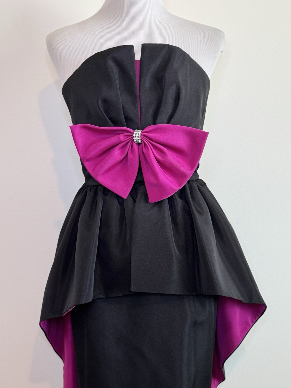 Huey Waltzer Darcy Vintage 80s Designer Cocktail Party Dress Prom Formal XS S