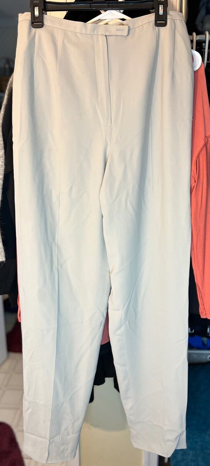 WP7-Harve Benard Sport VINTAGE 90’S WOMENS BEIGE LINED DRESS PANTS. 14TALL.
