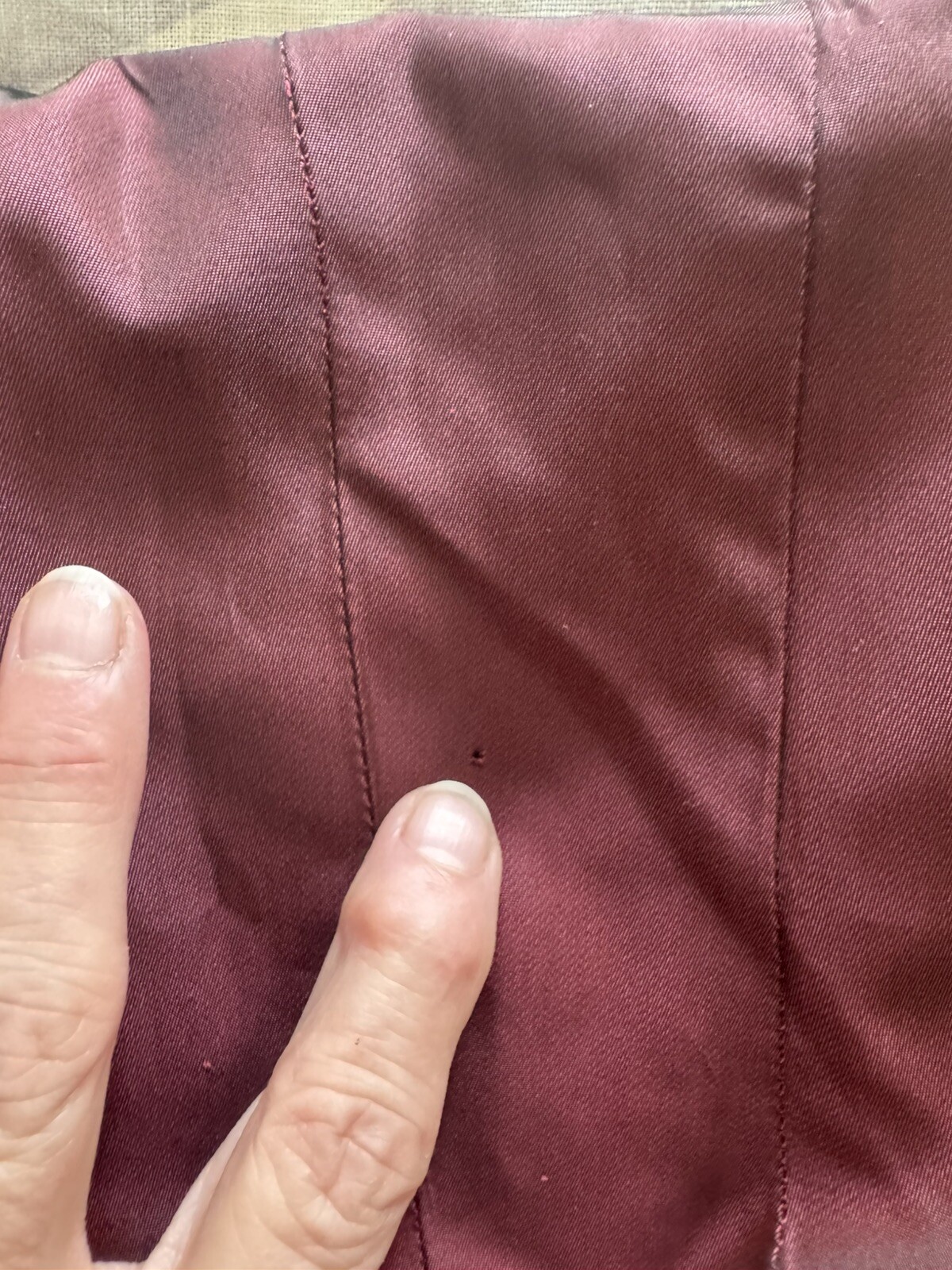 Gorgeous VTG Jonathan Logan BURGUNDY TAFFETA Party Tea Dress XS