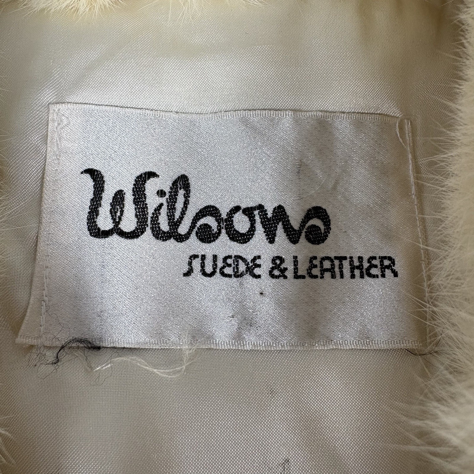 Vintage Wilsons Leather Belted Rabbit Fur Jacket Large Genuine Fur Coat And Hat