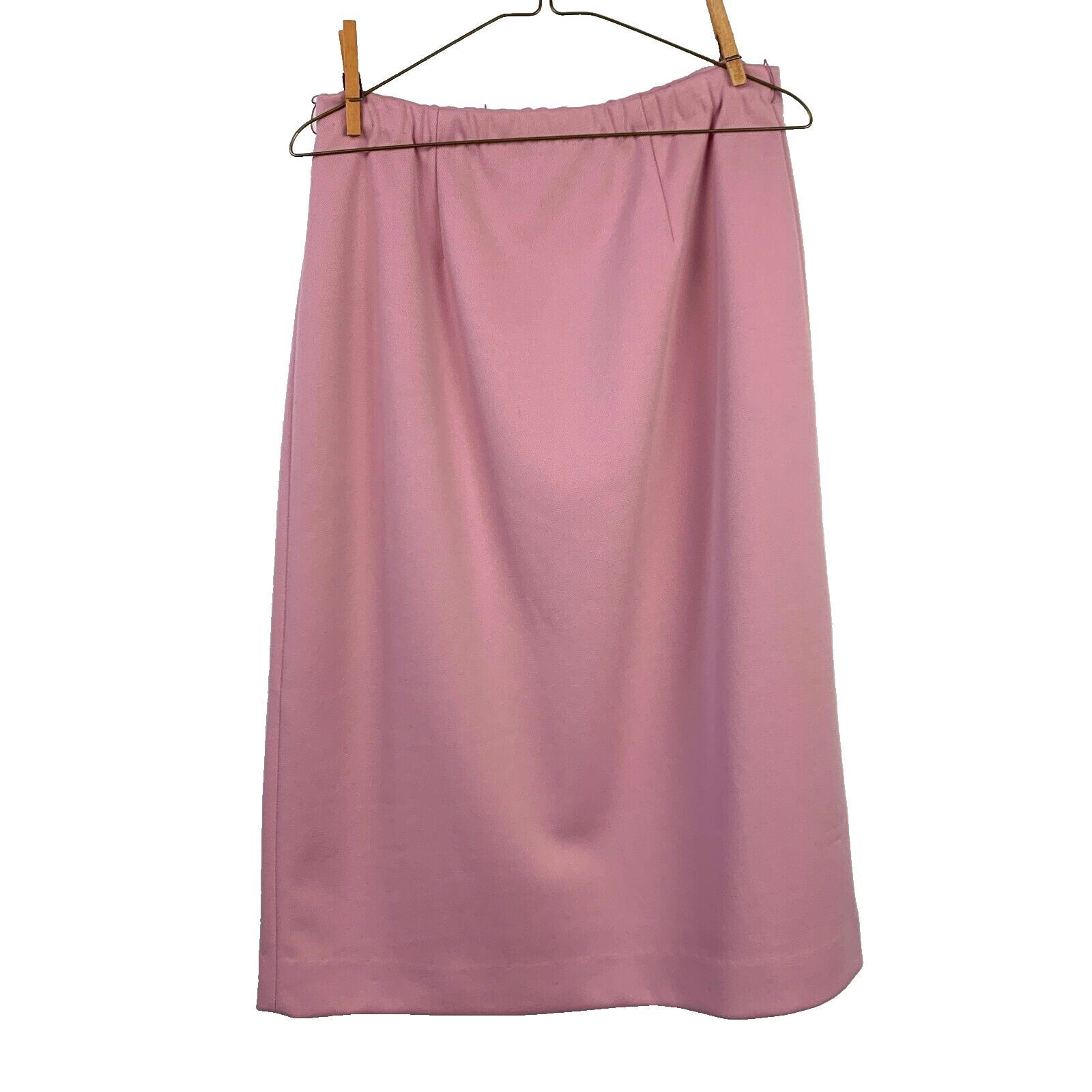 Vintage Mr Beau by RL Davis Lavender Double Knit Polyester Elastic Waist Skirt