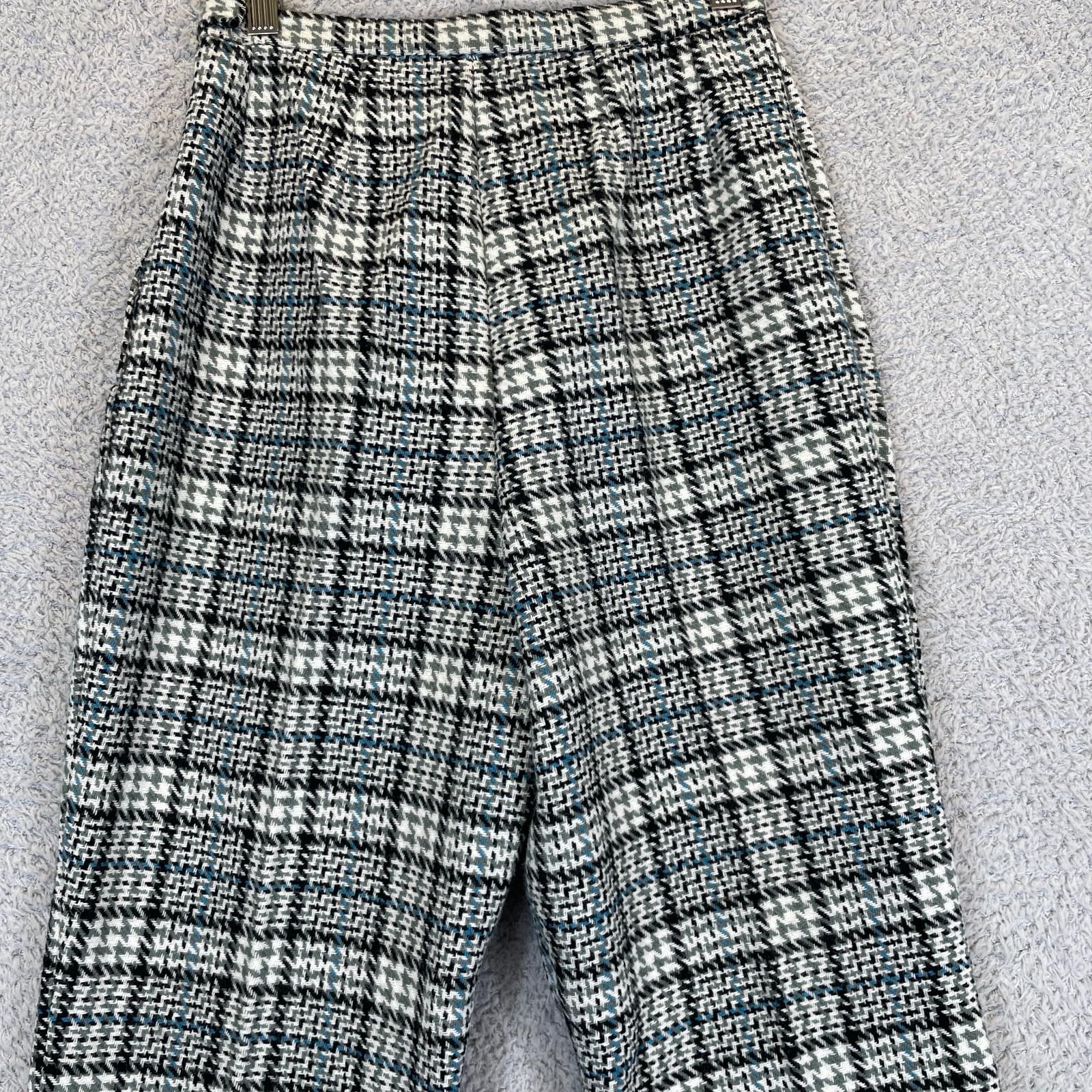 Vintage 70s Preppy Retro Prince of Wales Check Glen Plaid Pants 26″x31″ Japan