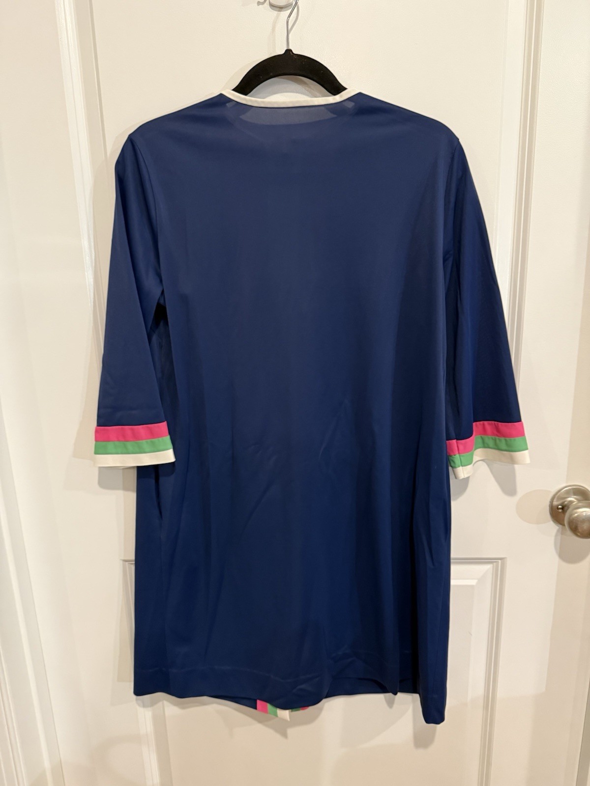 VTG 60s Gossard Artemis Robe Sz Small 100% Nylon Colorful Pink & Green Stripe