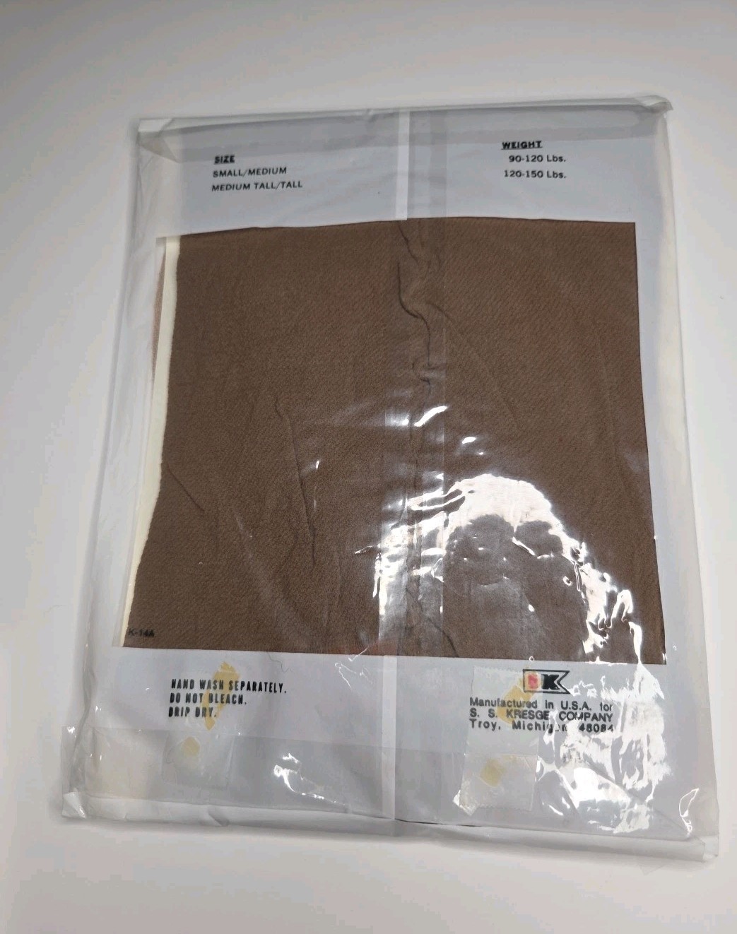 Kmart Pantyhose: 2 Seamless & 1 Panti-all Med Tall/Tall Vintage 1960s