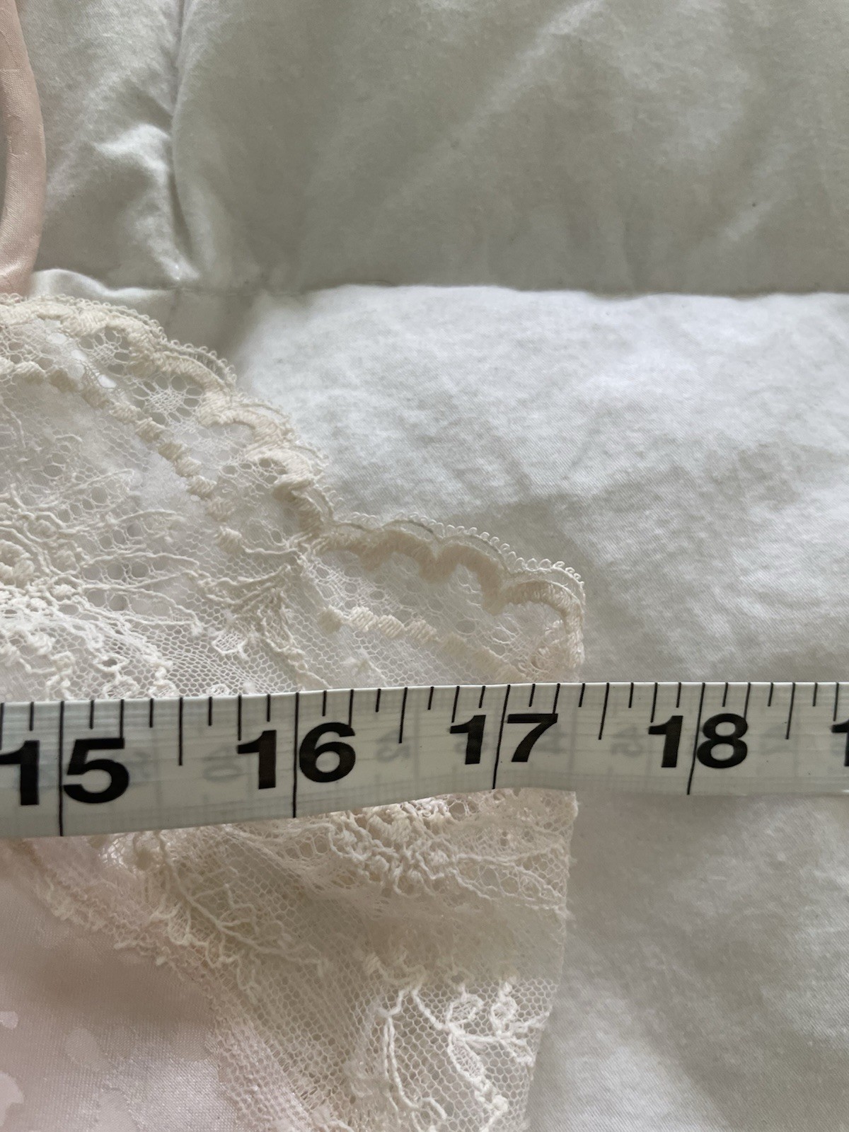 VTG ’80s Georgette Trabolsi – Medium- Chemise Nightgown -Blush Pink Cream Lace