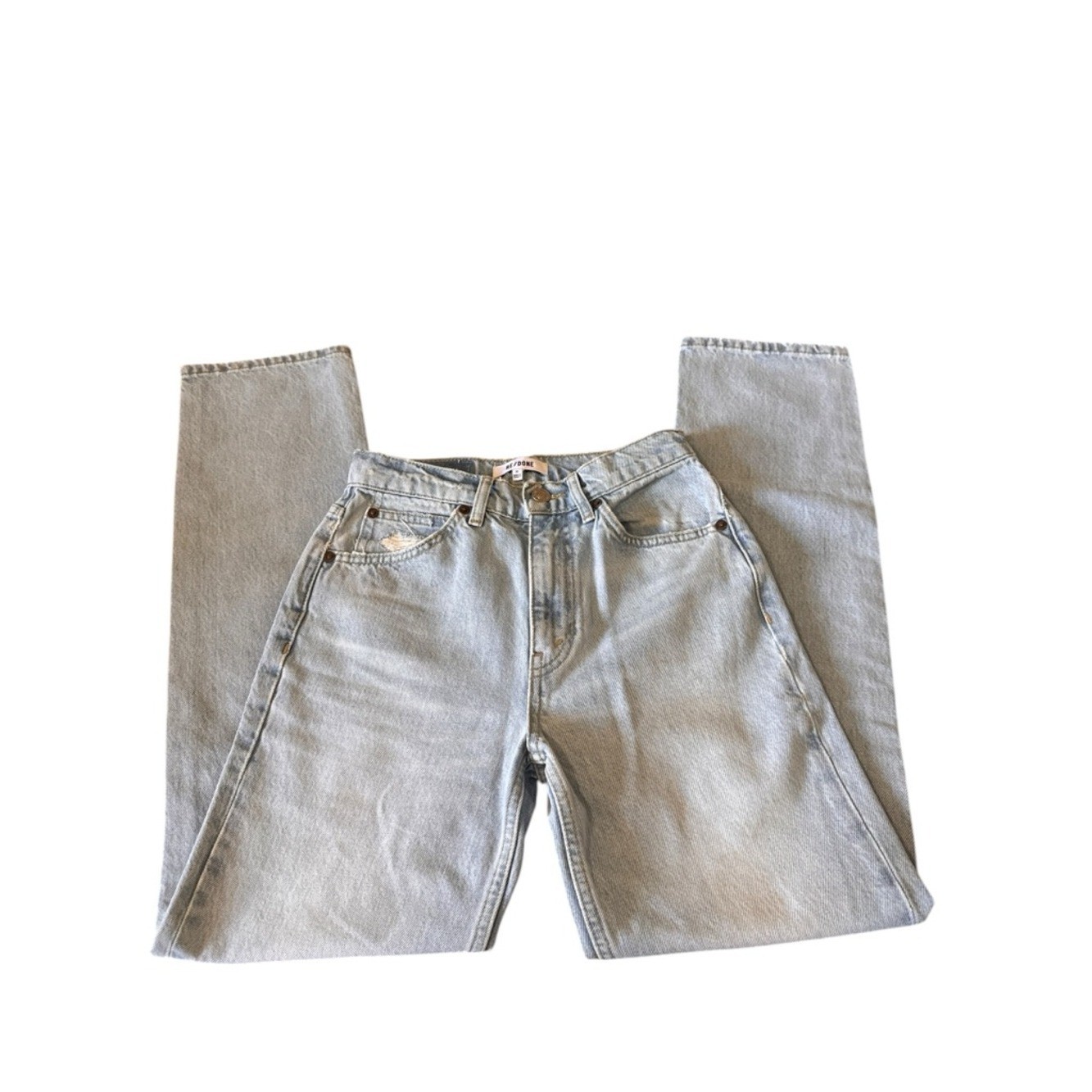 Re/Done 70s Original Straight color: Nu Disco High-Rise Straight Jeans