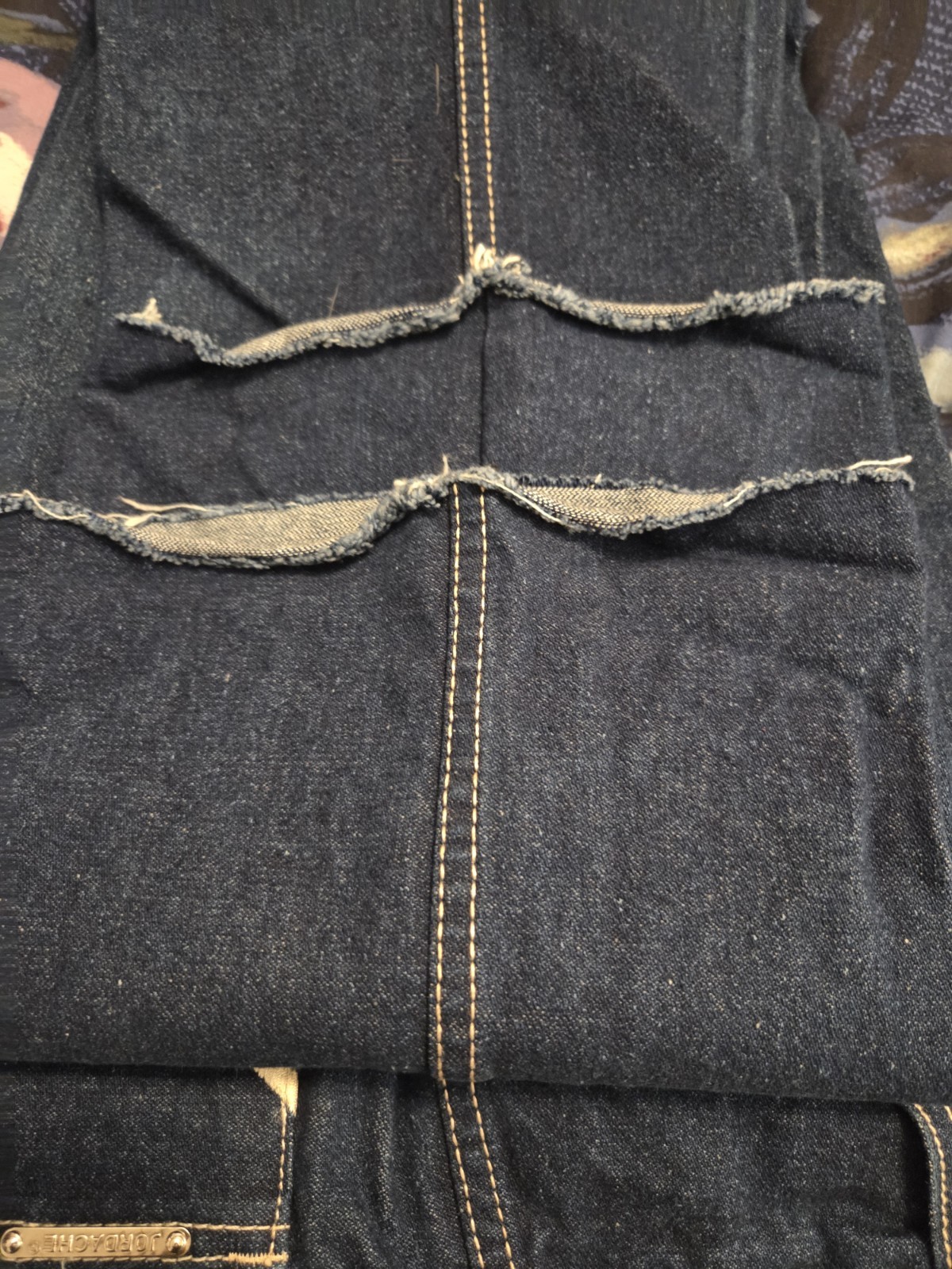 1980s Vintage Jordache Straight Leg Dark Wash Jeans 34X32