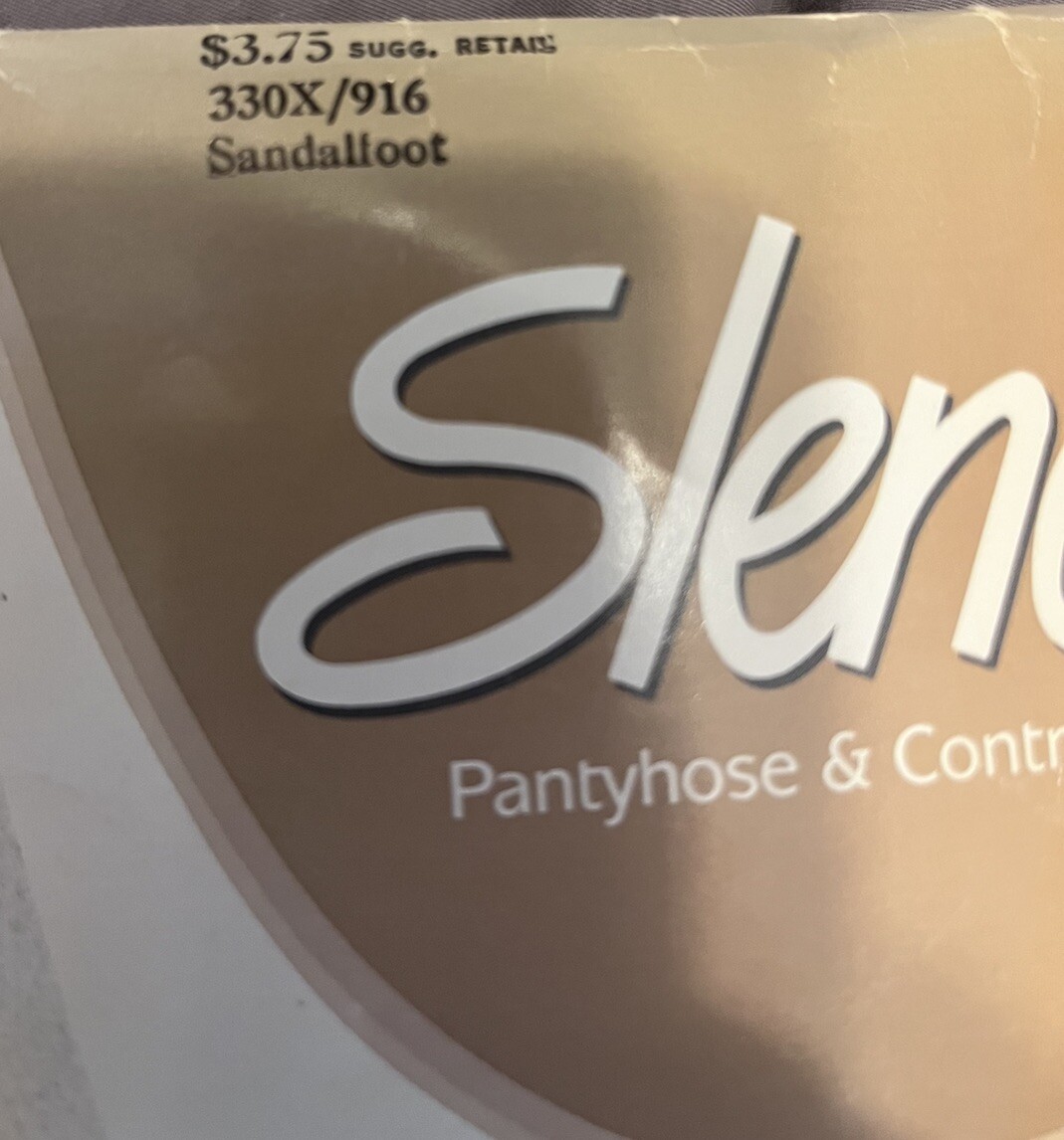 Vintage Slenderalls x2 Underalls Pantyhose Sandalfoot Taupe sz Queen No. 330X