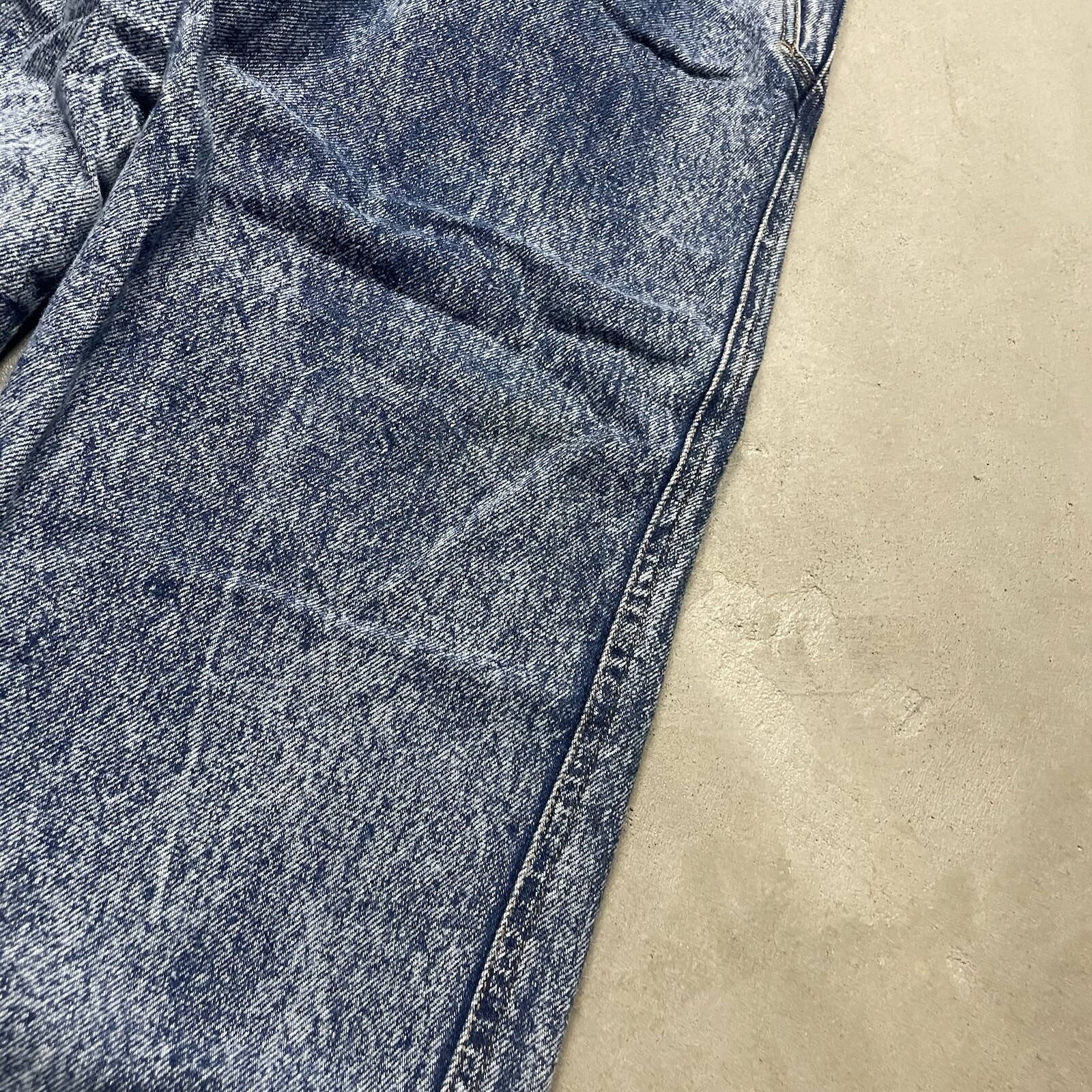 Vintage 80s Gitano Cargo Jeans Acid Wash Straight Size 16 Actual 26×28 High Rise