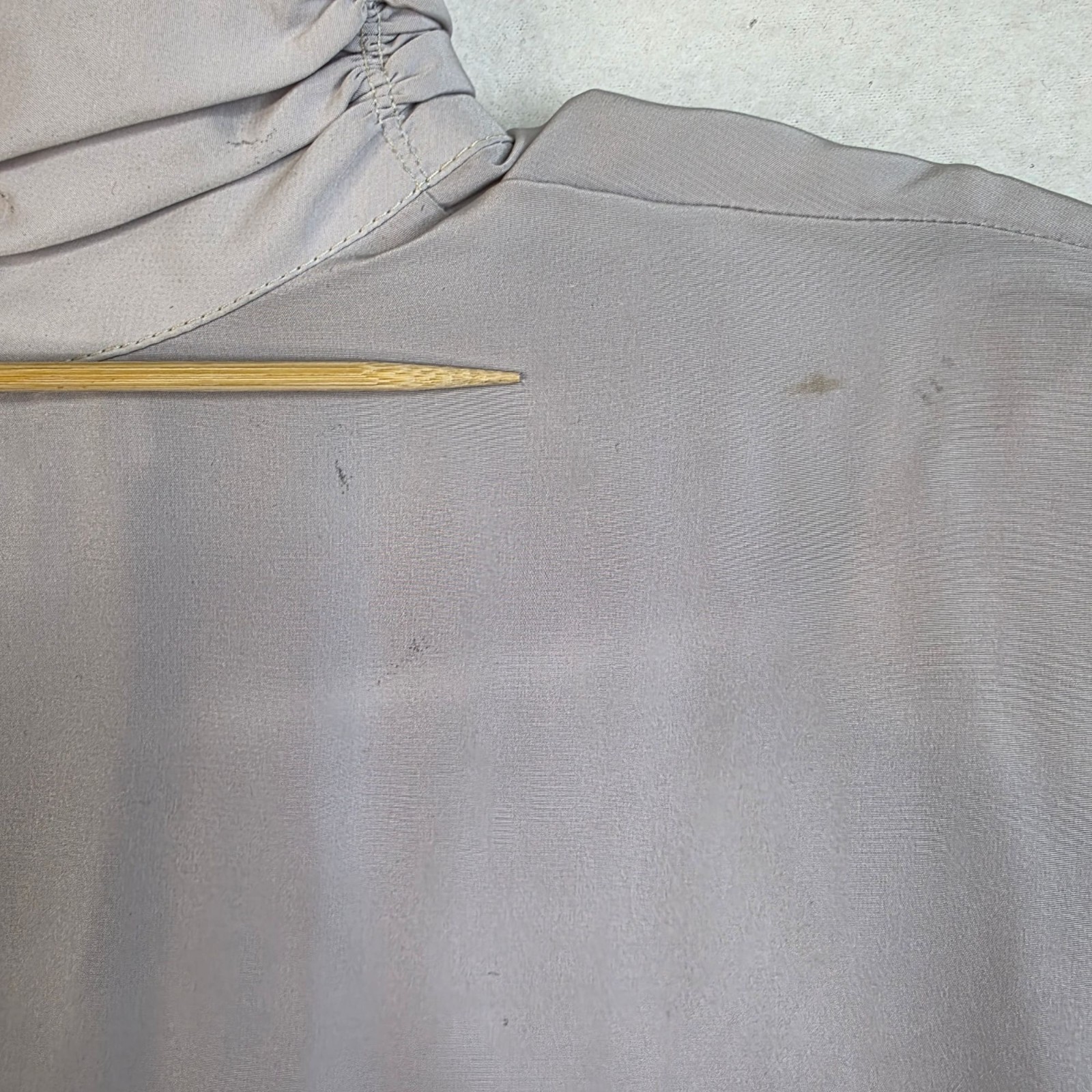 Vintage 80s Gailord Matisse Crepe De Chine Blouse 12 Dove Grey Pleated Feminine