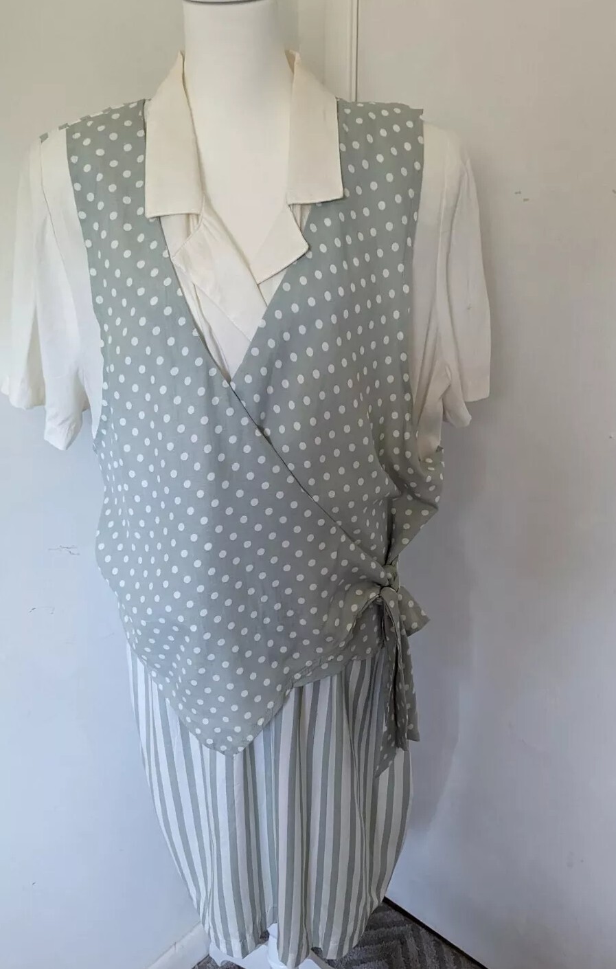 Vintage Style 1940’s Retro Housewife Wartime Dress Cotton Halloween Costume 18