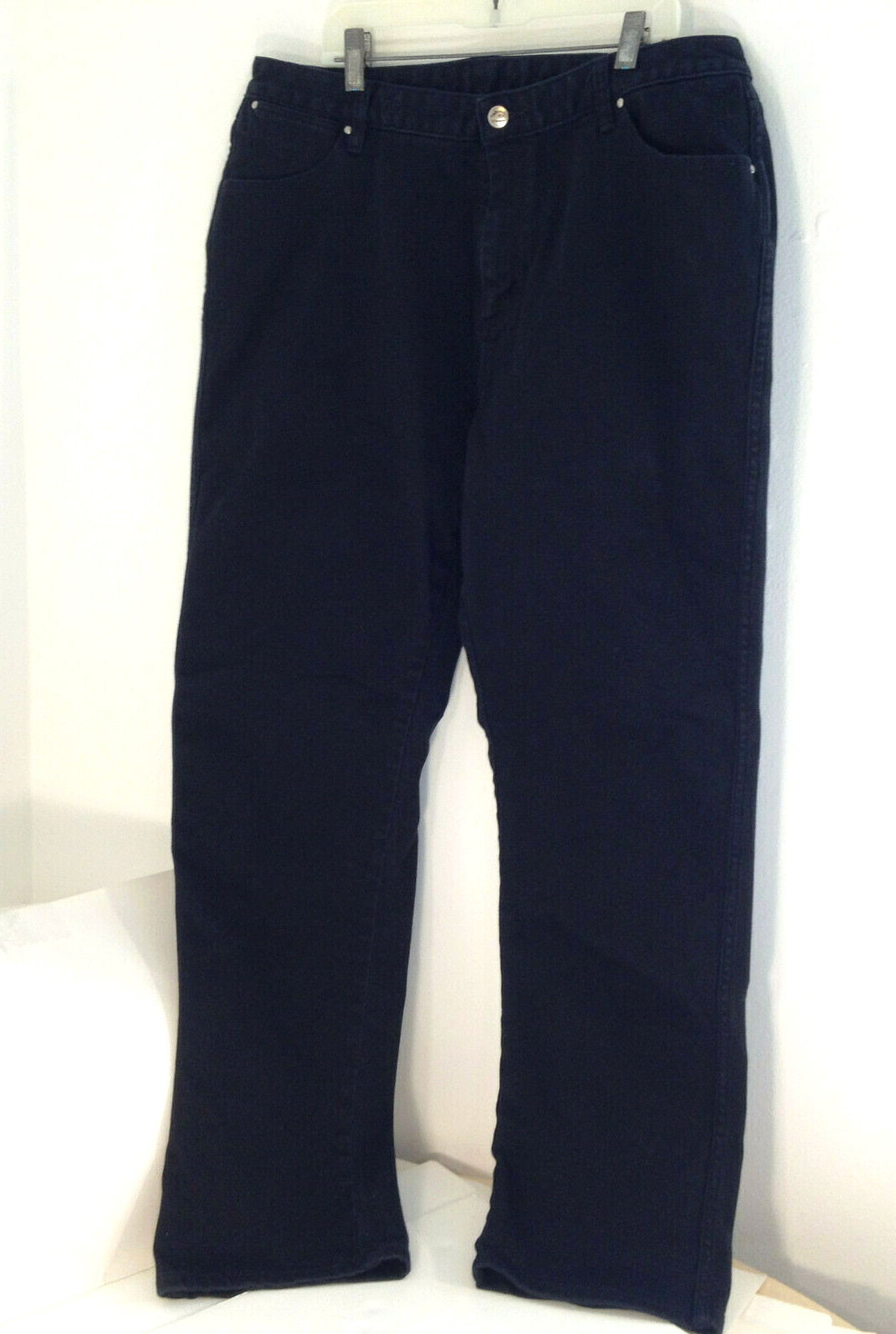Vintage Wrangler Women Black Denim Stretch Jeans Red Tag Size 15-16 32