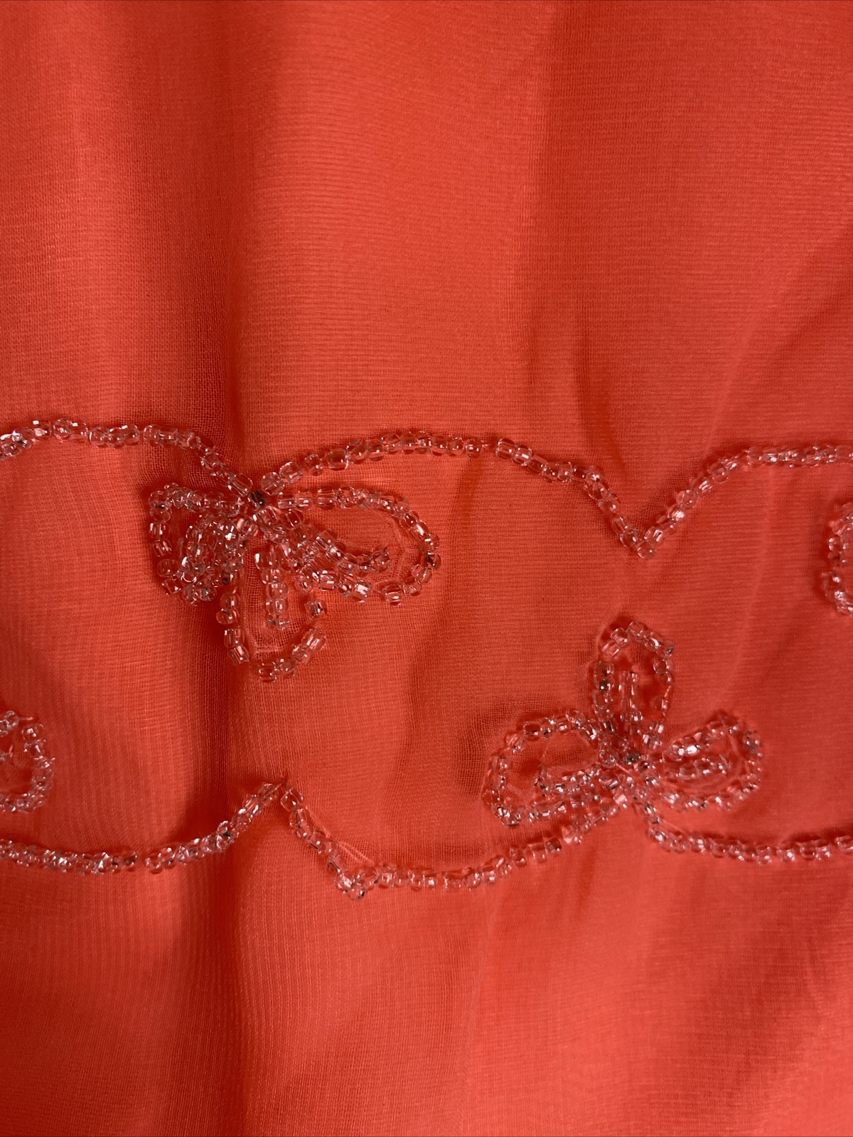 70s Chiffon Cape Dress with Rhine Stone Embellishment / Boho Hippie Goddess USA