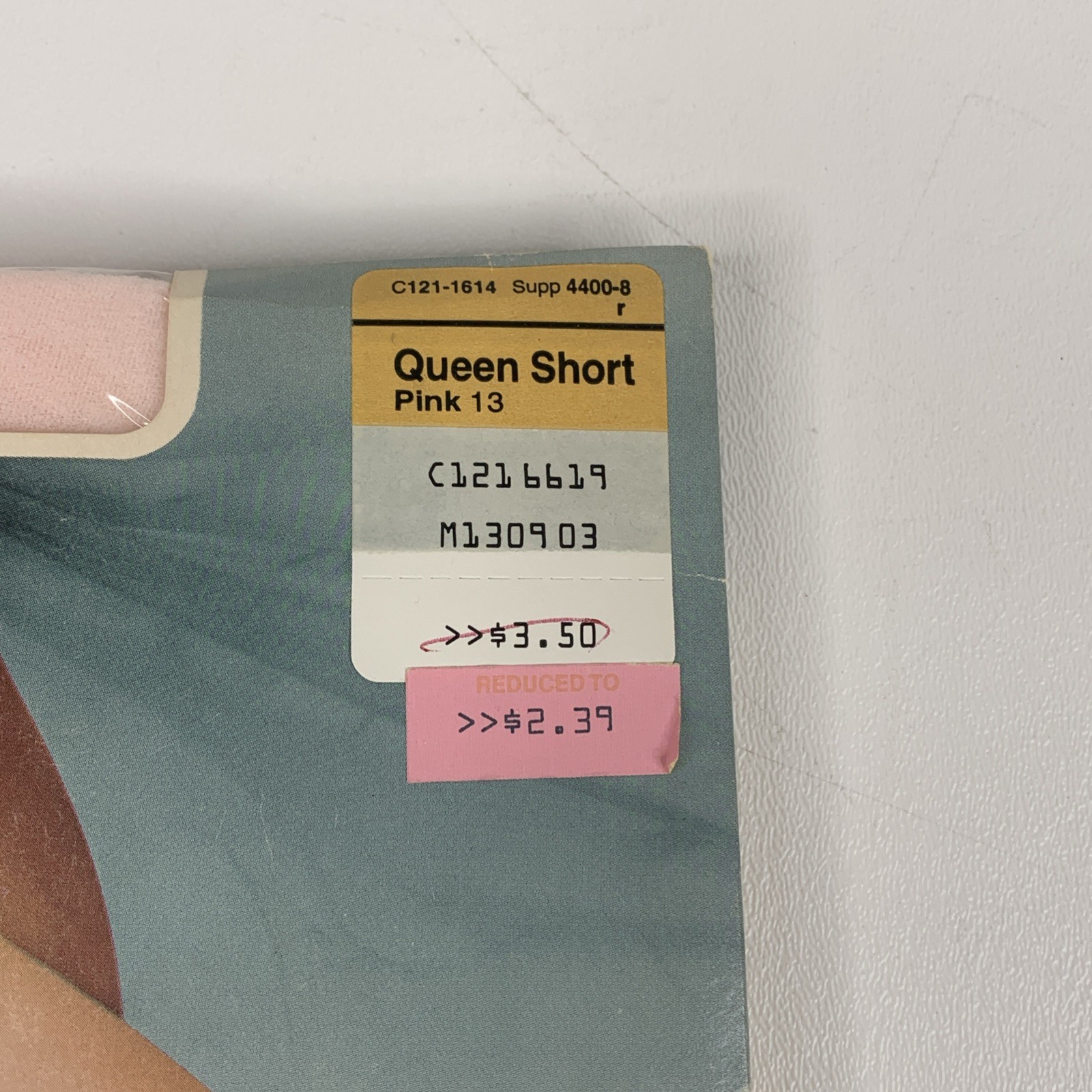 RARE Vintage JCPenney Pantyhose Pink Sheer Shaper Control Top Queen Short USA
